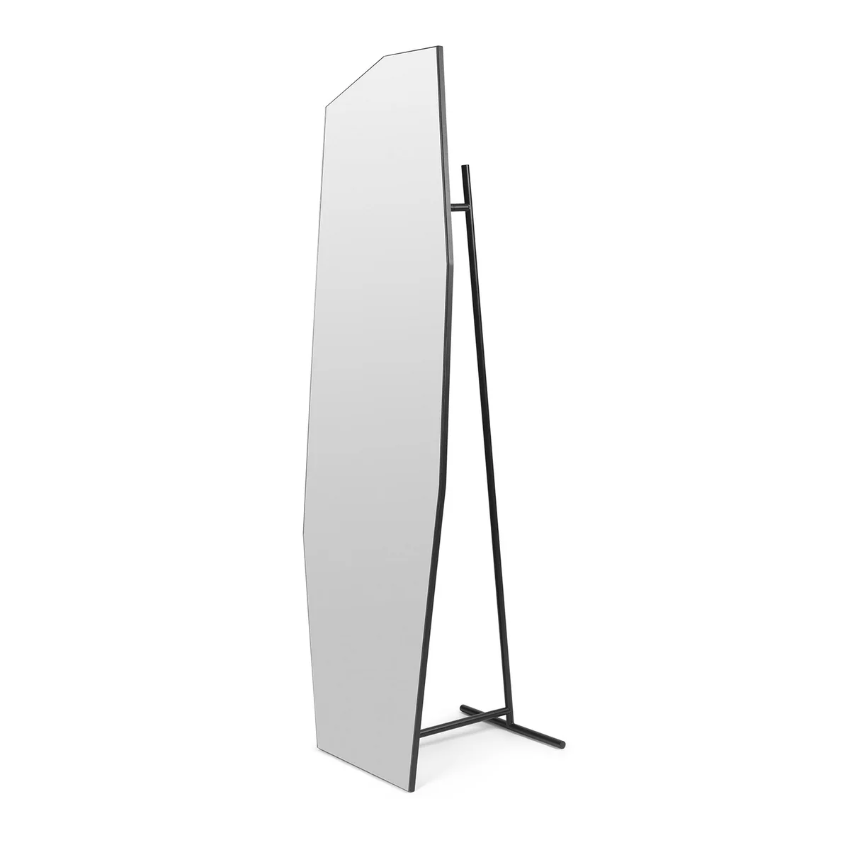Ferm Living - Shard Free Standing Spiegel, schwarz