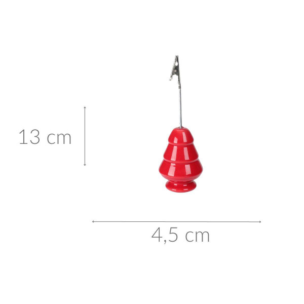 Choinka ozdobna, uchwyt na karteczki, 13 cm