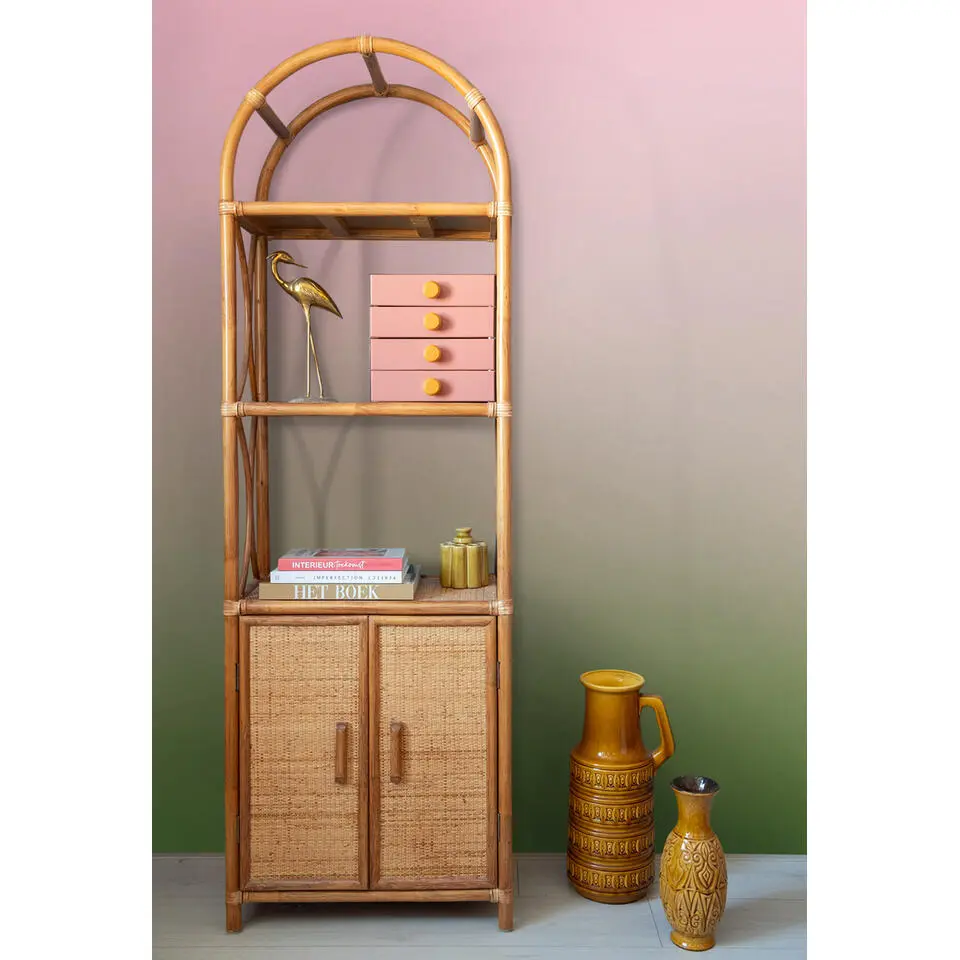 ESTAhome fotobehang dip dye motief groen en roze - 2 x 2.79 m