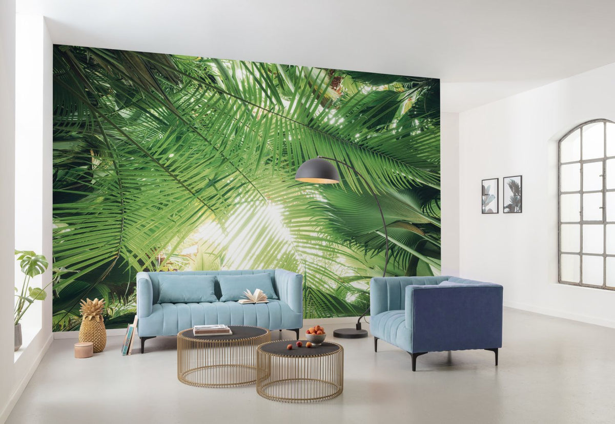 Sanders & Sanders fotobehang jungle bladeren groen - 450 x 280 cm - 612620