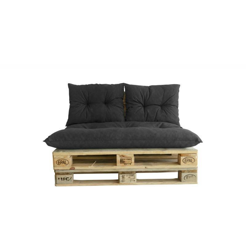 EZARRI - Kit matelas pour palette coloris ardoise