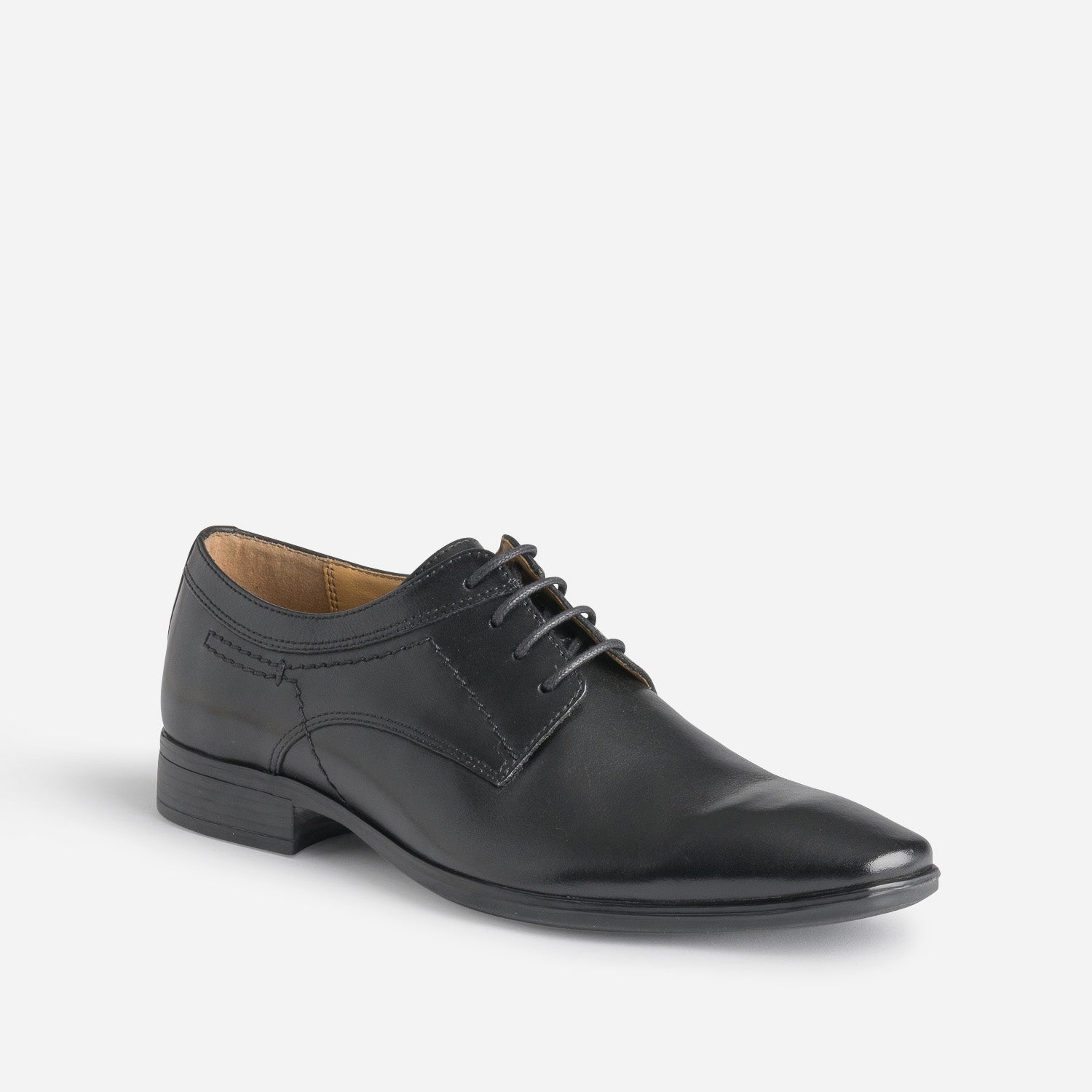 Derby noir en cuir