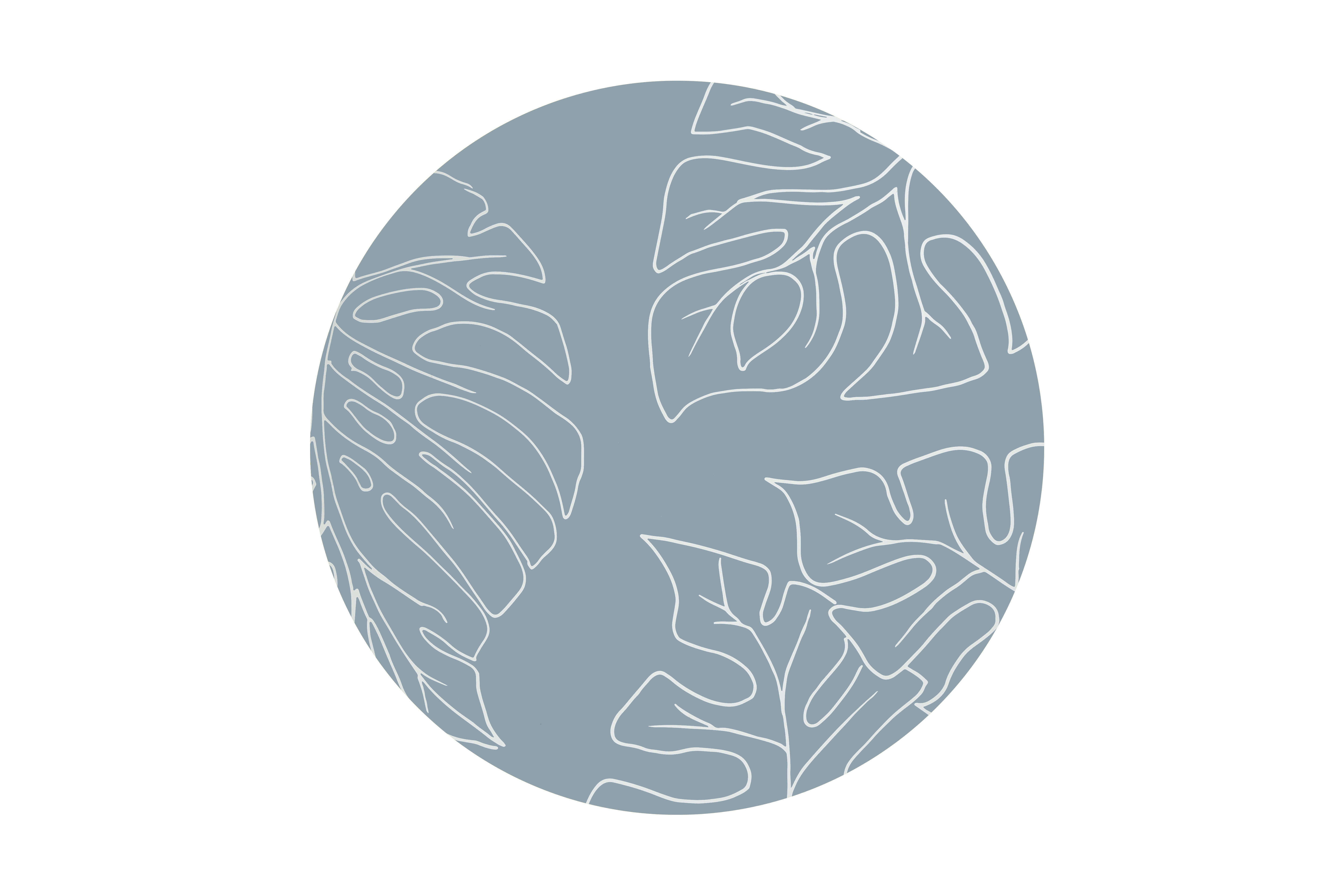 JUNGLE - Tapis multifonction en vinyle bébé bleu diamètre 105cm