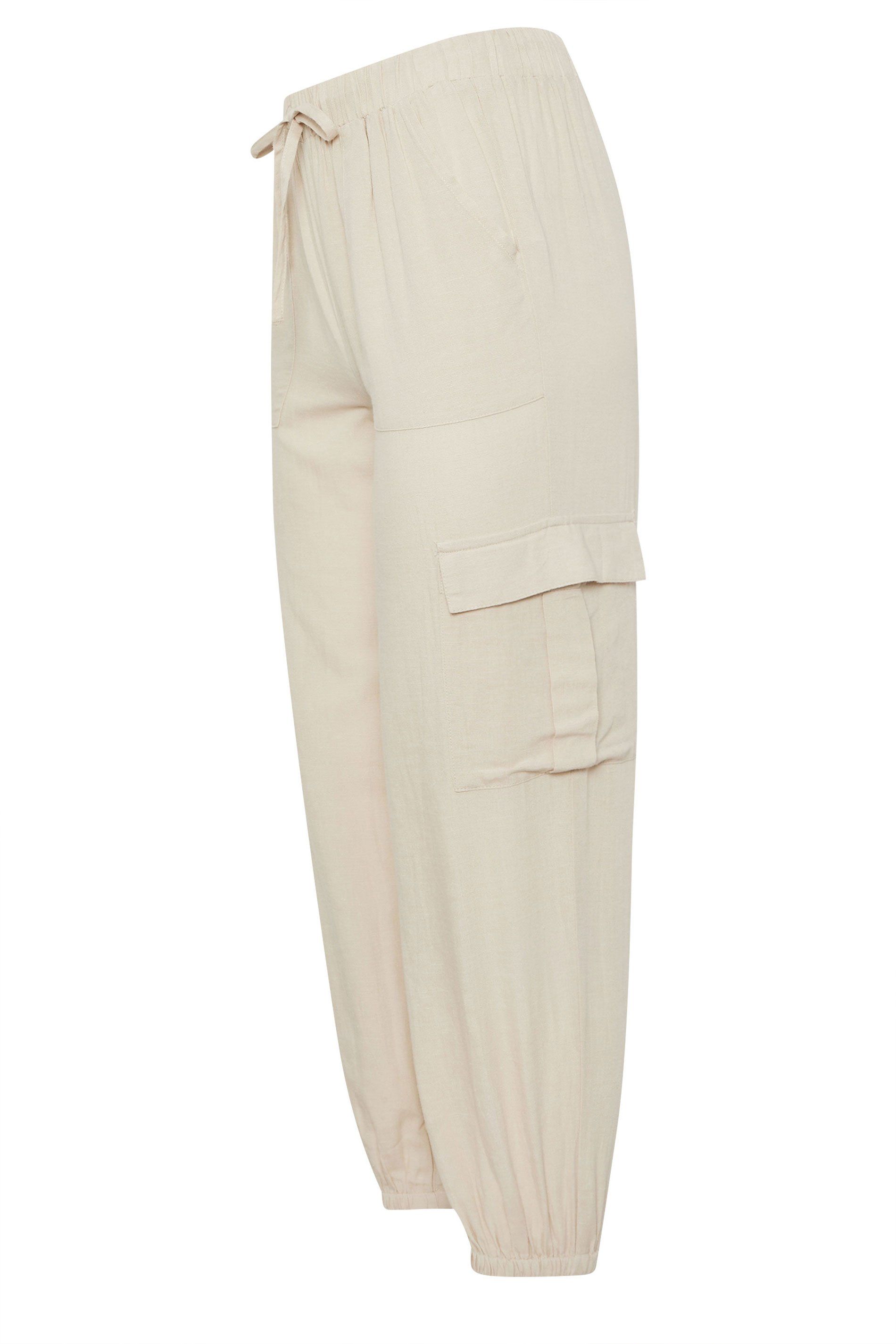 PixieGirl Petite Linen Cargo Joggers