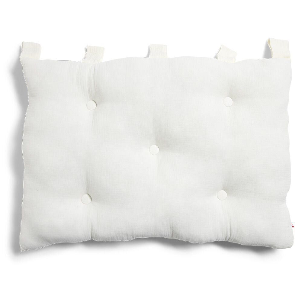 Coussin tête de lit 50x70cm gaze de coton beige