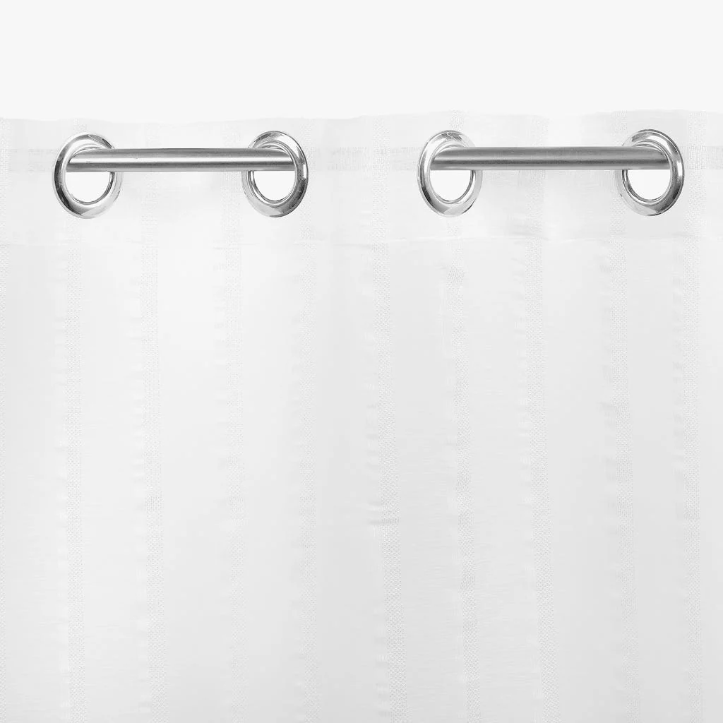 Cortinado Transparente Branco SANDSTONE