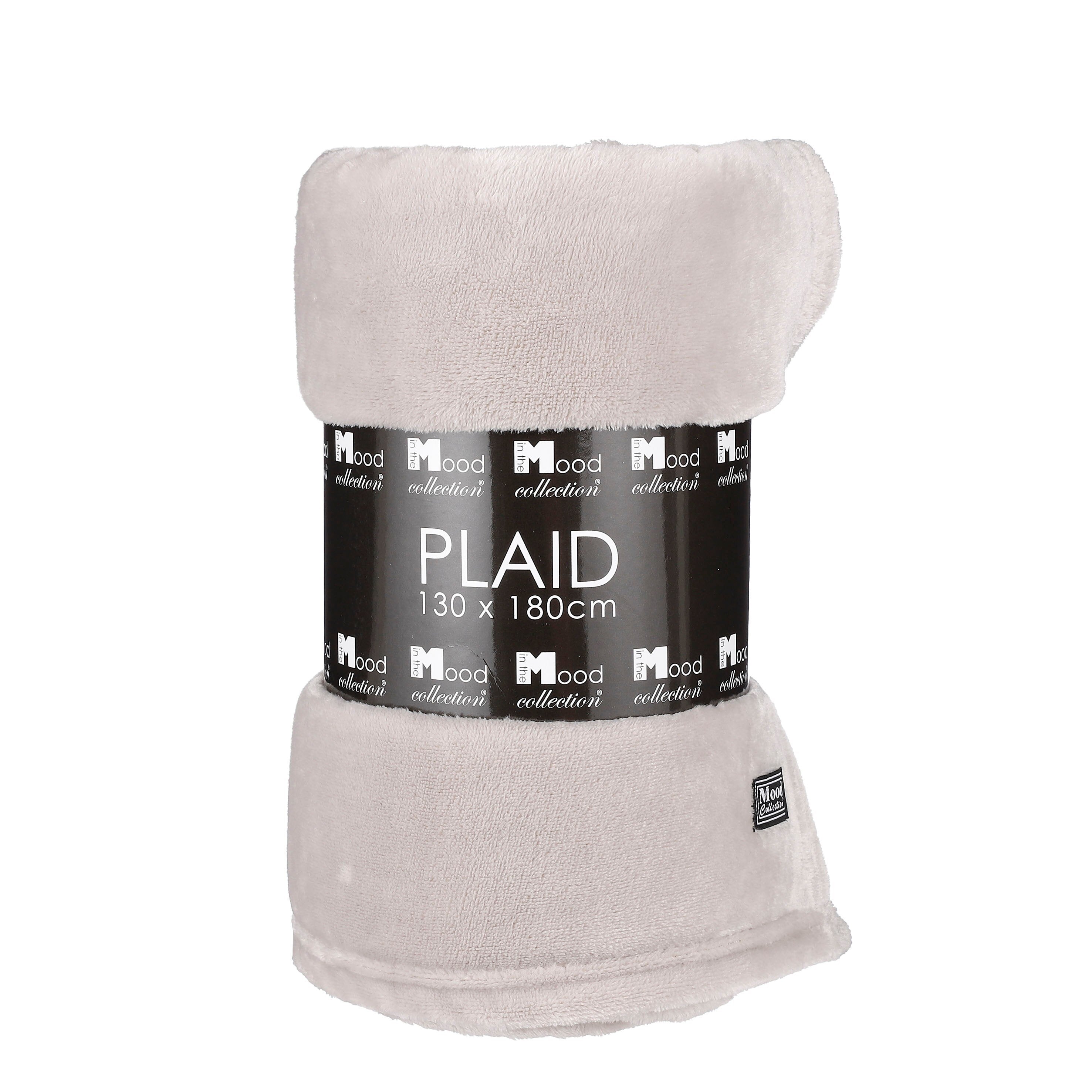 Mica Decorations Famke Fleece Plaid - L180 x B130 cm - Beige