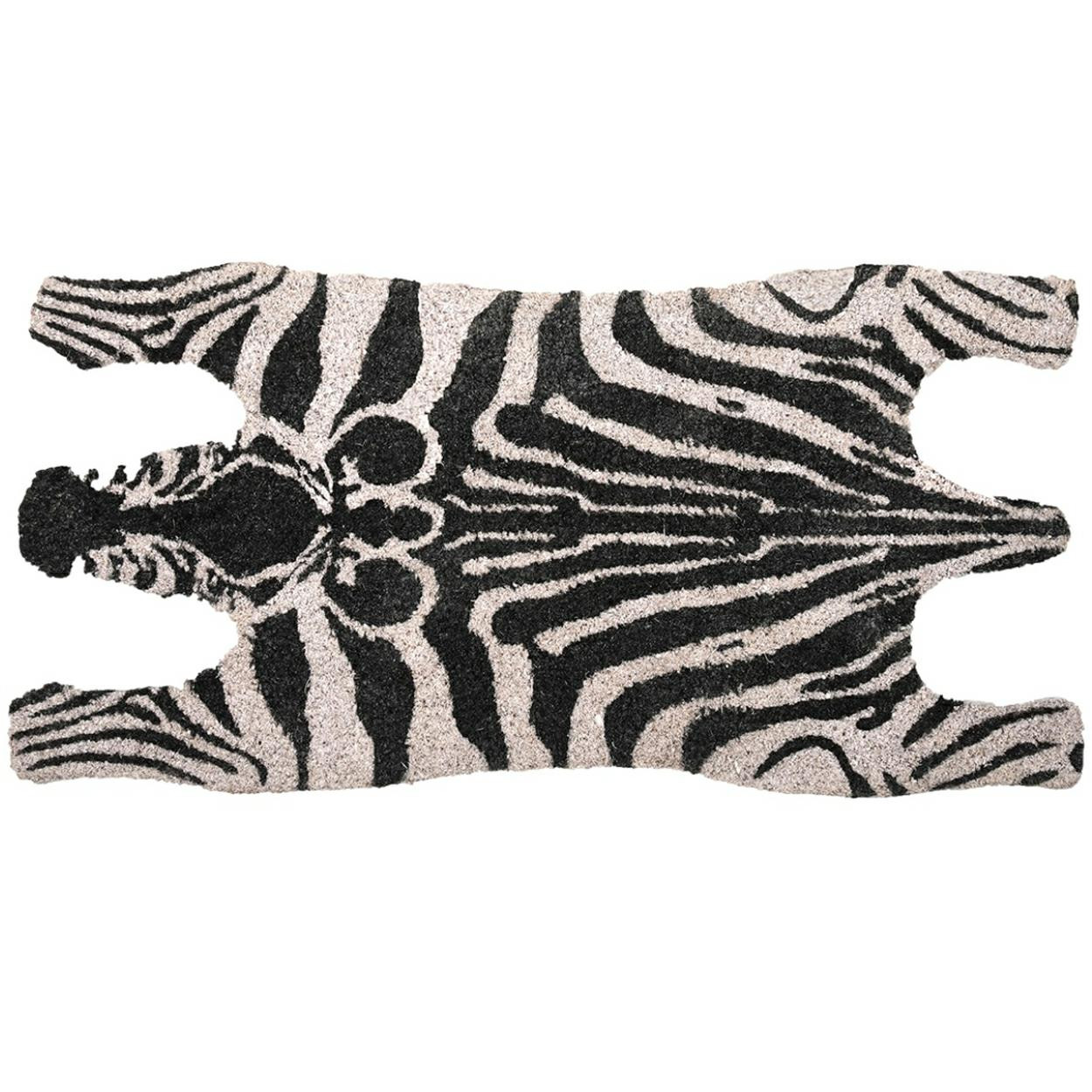 Wycieraczka zebra z włókna kokosowego 75x38 cm dywanik