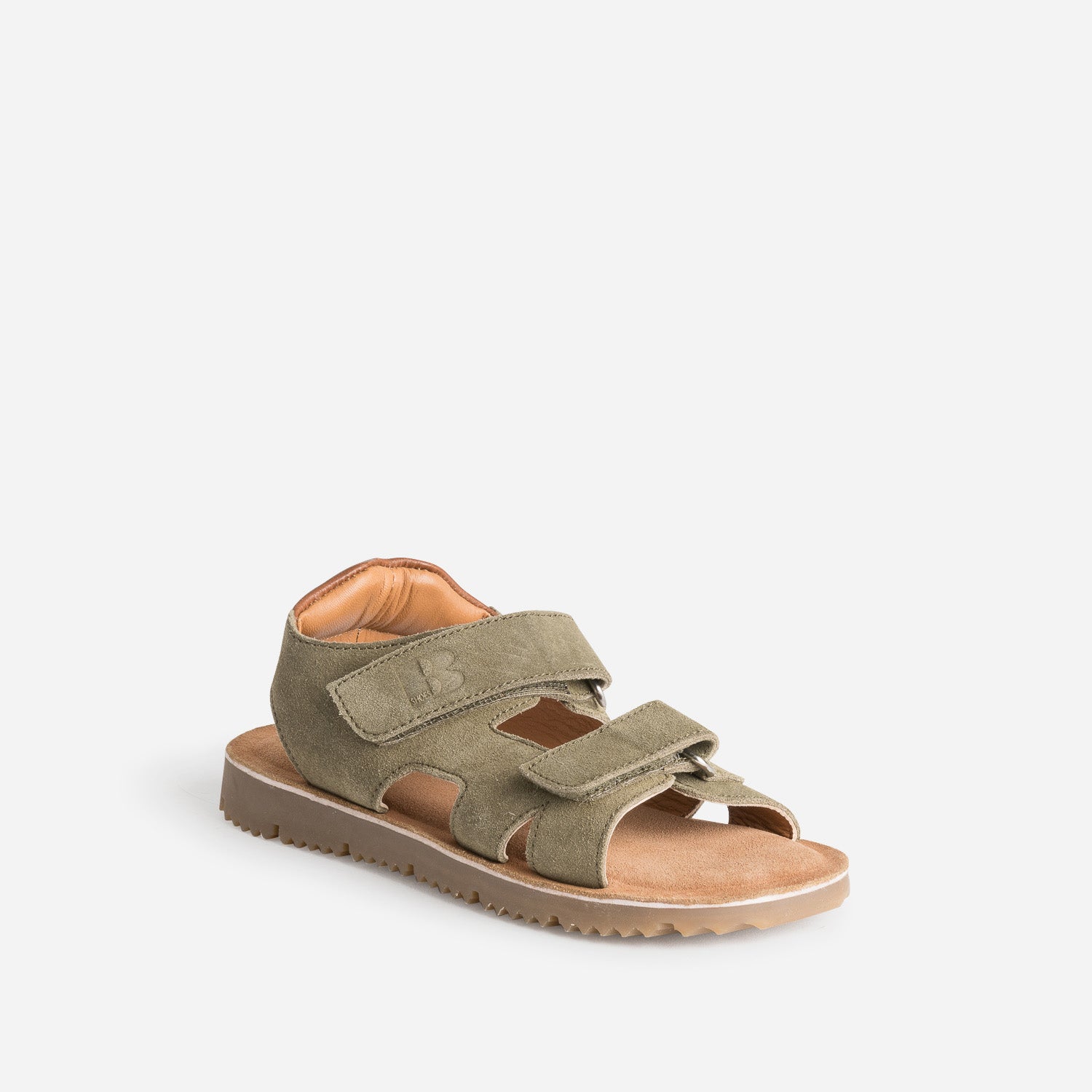 Sandale BUGGY kaki cuir velours