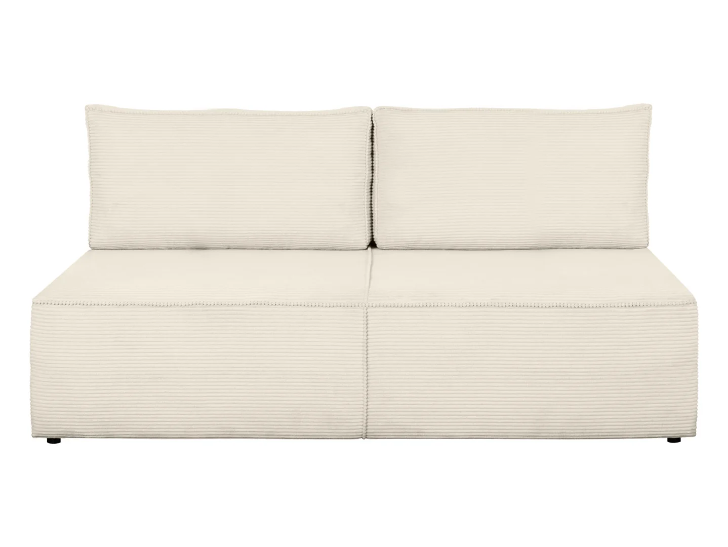 Sofa trzyosobowa Meloria rozkładana z pojemnikiem beżowa