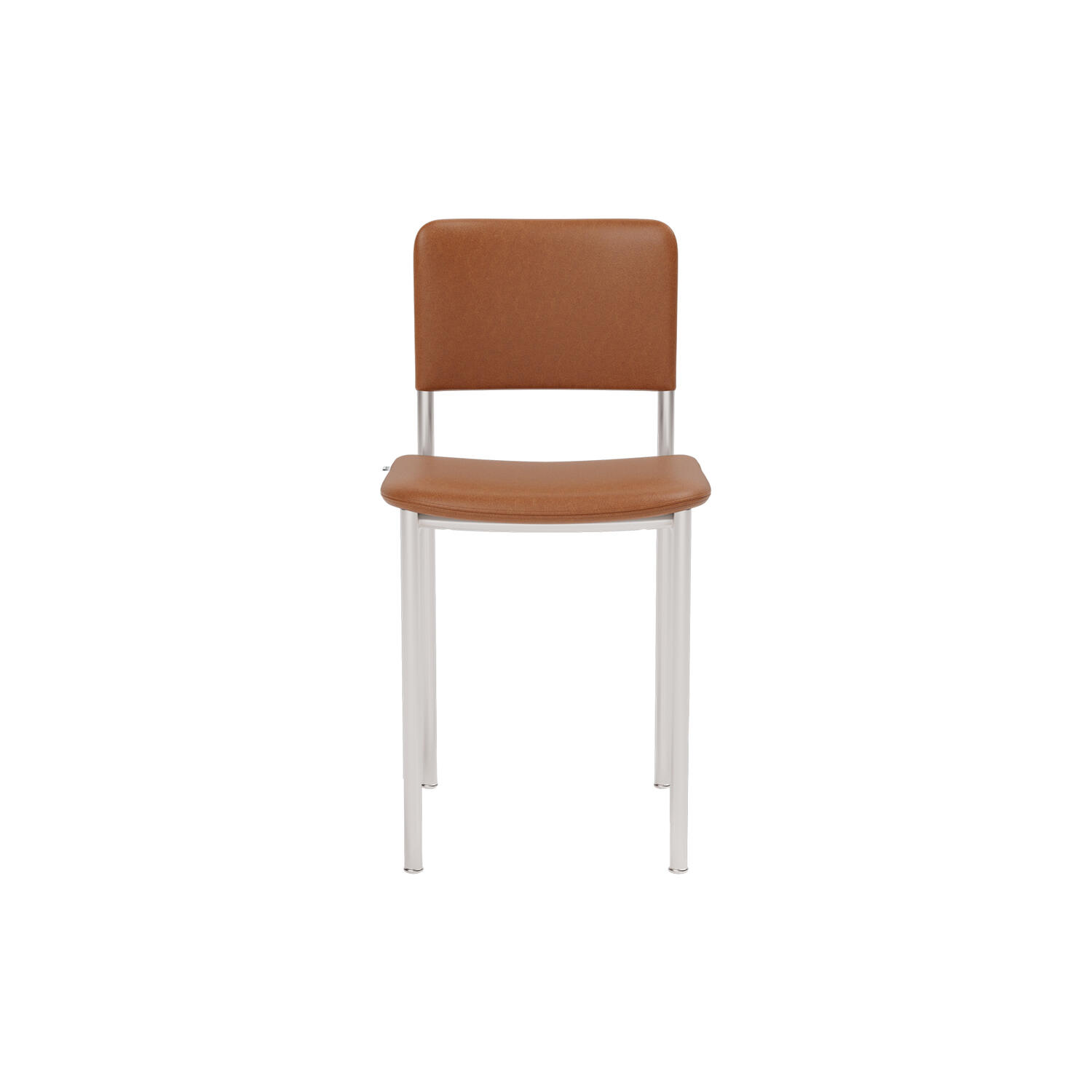 Plan Chair Fully Upholstered, brushed steel/Max 95