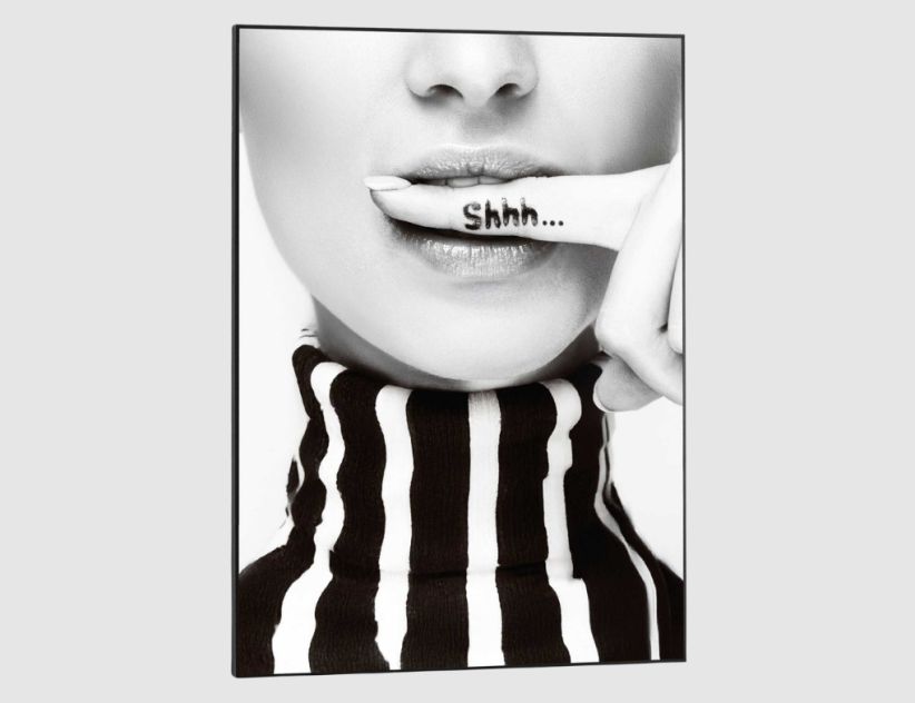 Bild Slim Frame Black Silence Requested 50x70cm