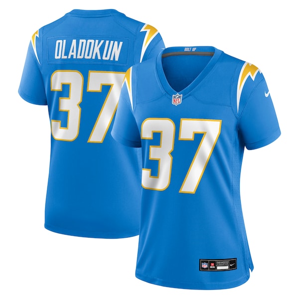 Jordan Oladokun Los Angeles Chargers Nike Women's Team Game Jersey -  Powder Blue