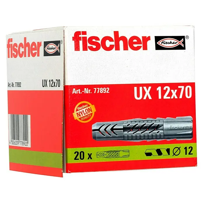 UNIVERSALPLUGG UX 12X70 20STK