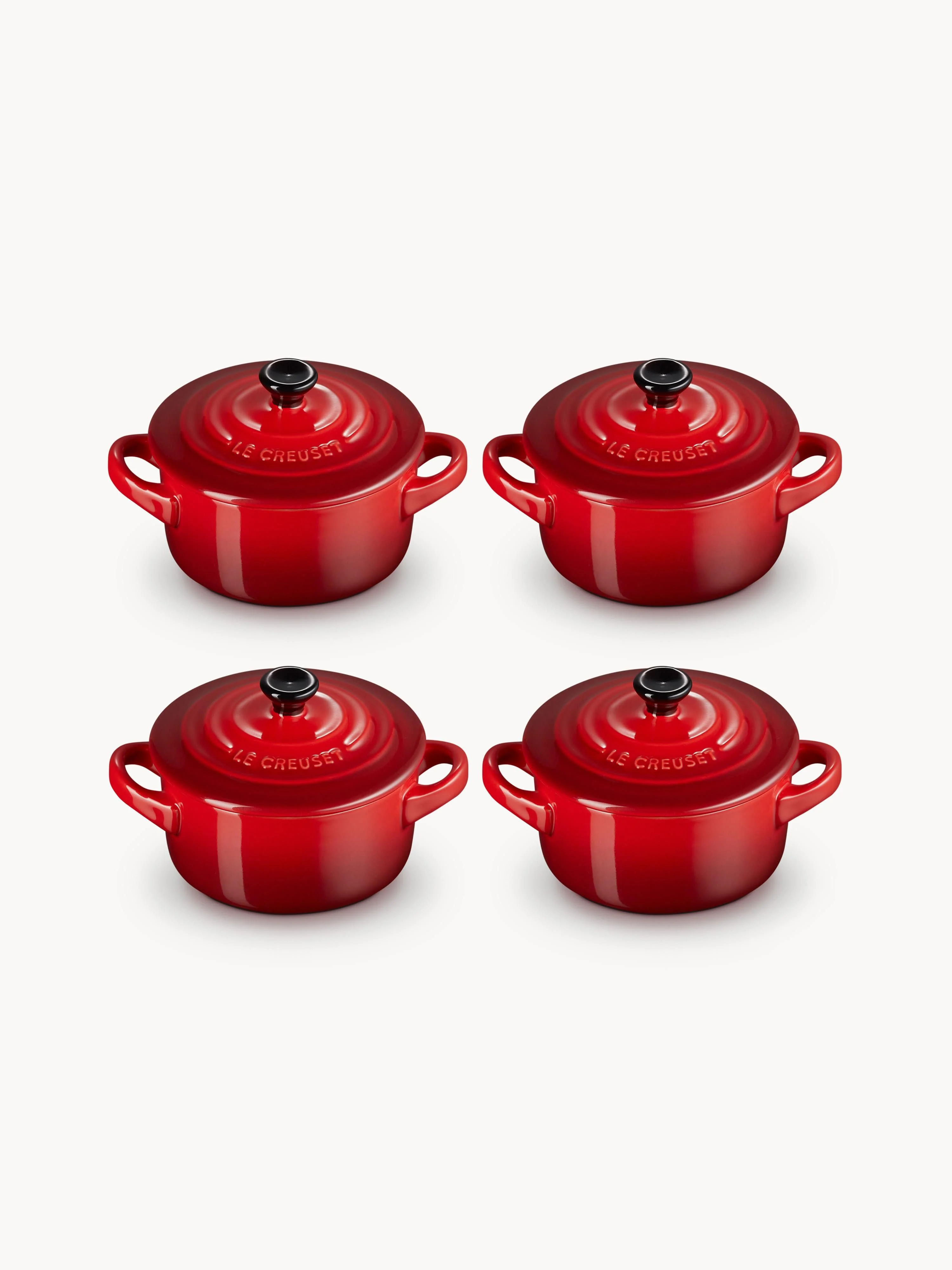 Kleine Ofenformen Mini Cocotte, 4er-Set