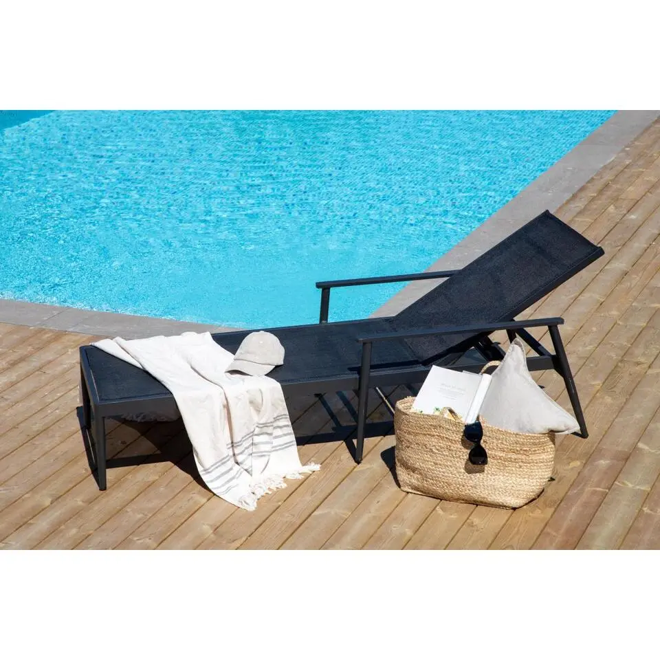 Svea - Miguel ligbed - textileen - zwart