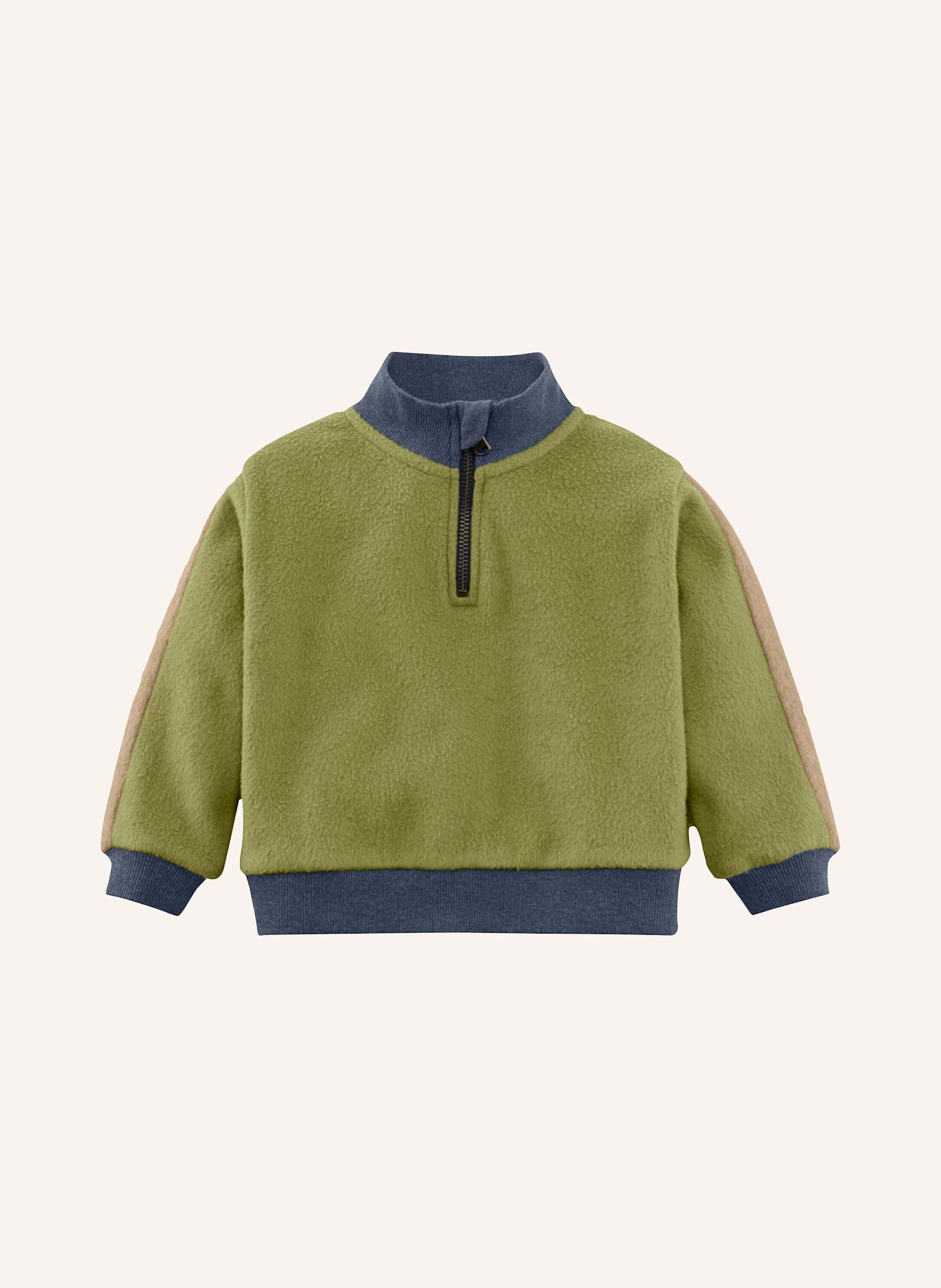 hessnatur hessnatur Softfleece Troyer aus reiner Bio-Baumwolle