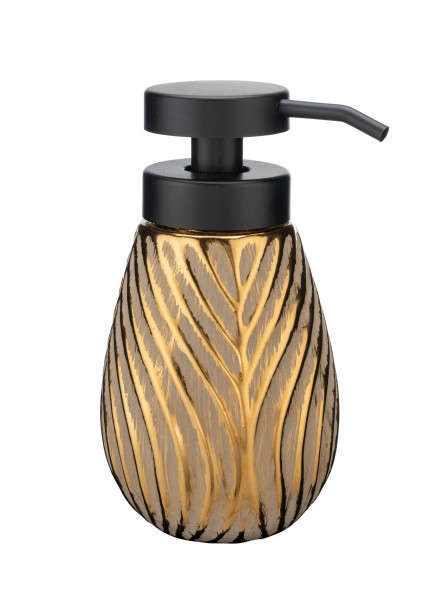 Dozownik na mydło ceramiczny złoty Felce 330 ml