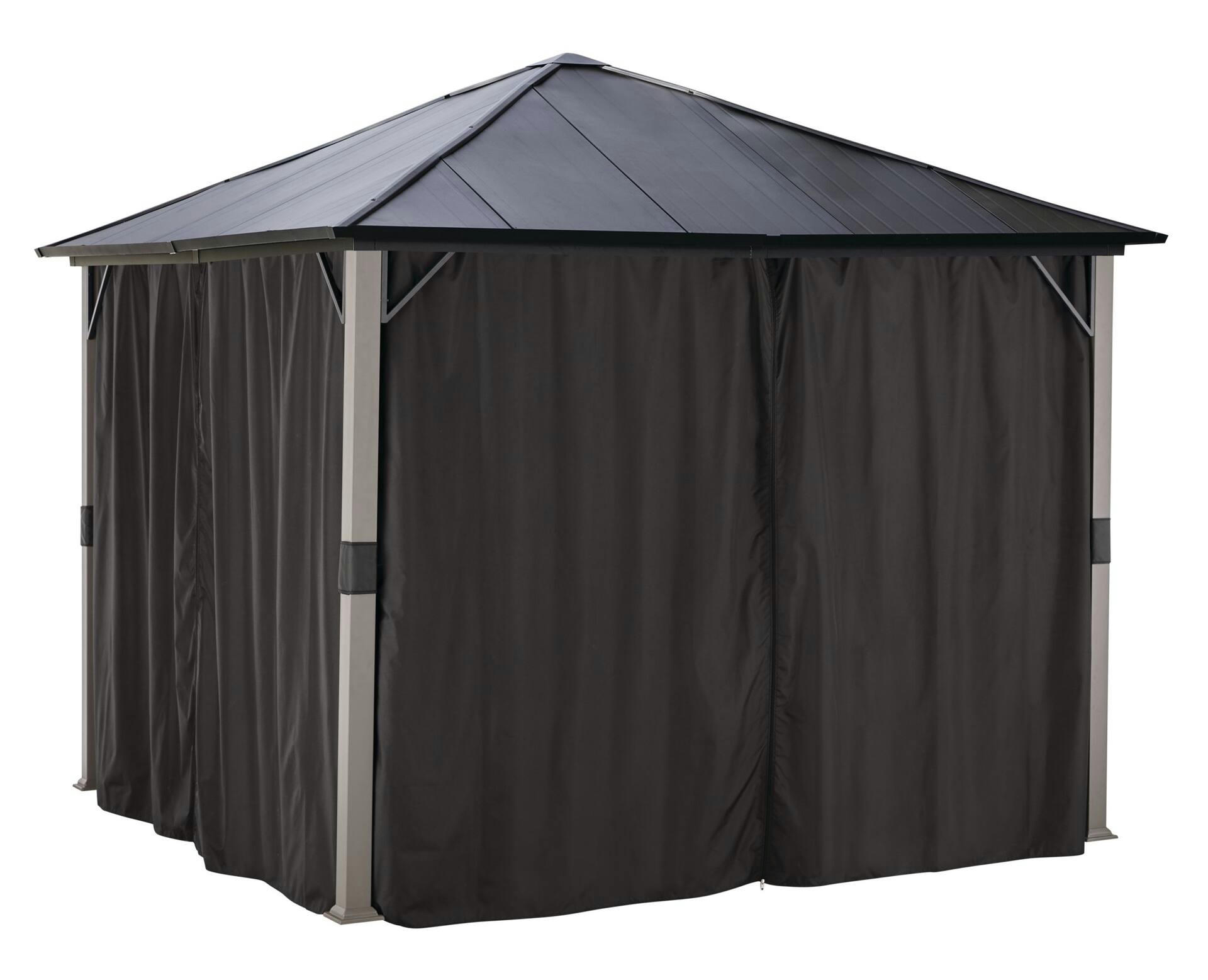 For Living Rockport Fabric Outdoor/Patio Gazebo Walls, for Hard-Top Gazebo, 103x103x81-in