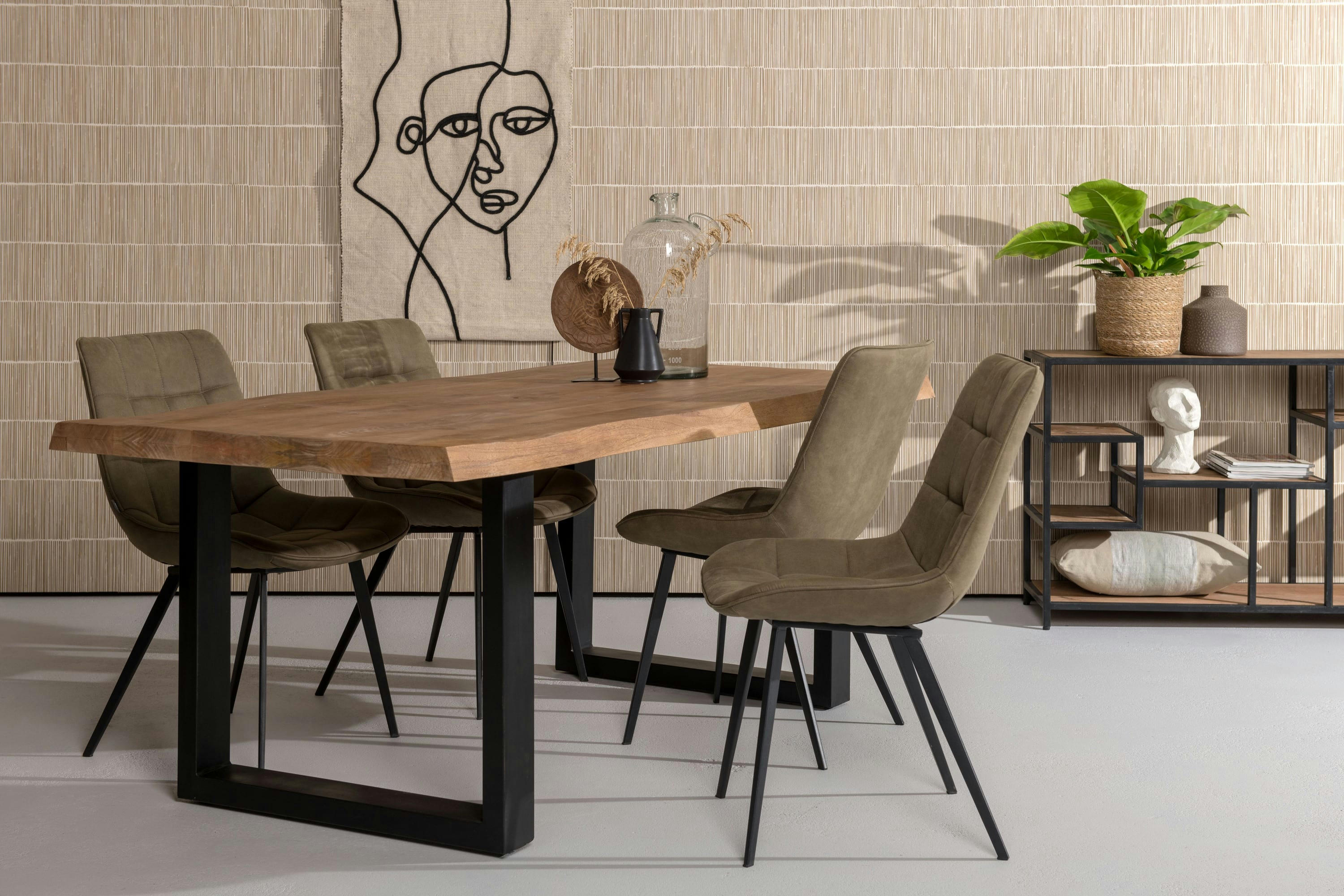 MANAUS - MANAUS-Table repas L.240 cm-10/12 p, Manguier 