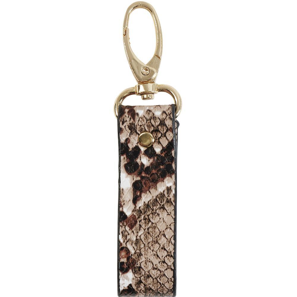 Porte clé anse imitation peau de serpent