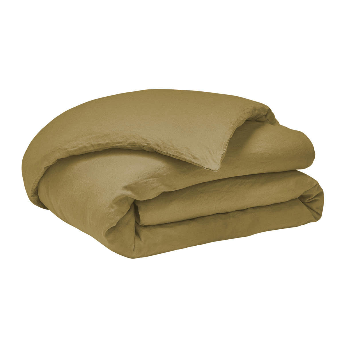 NOUVELLE VAGUE - Housse de couette en lin jaune 260x240