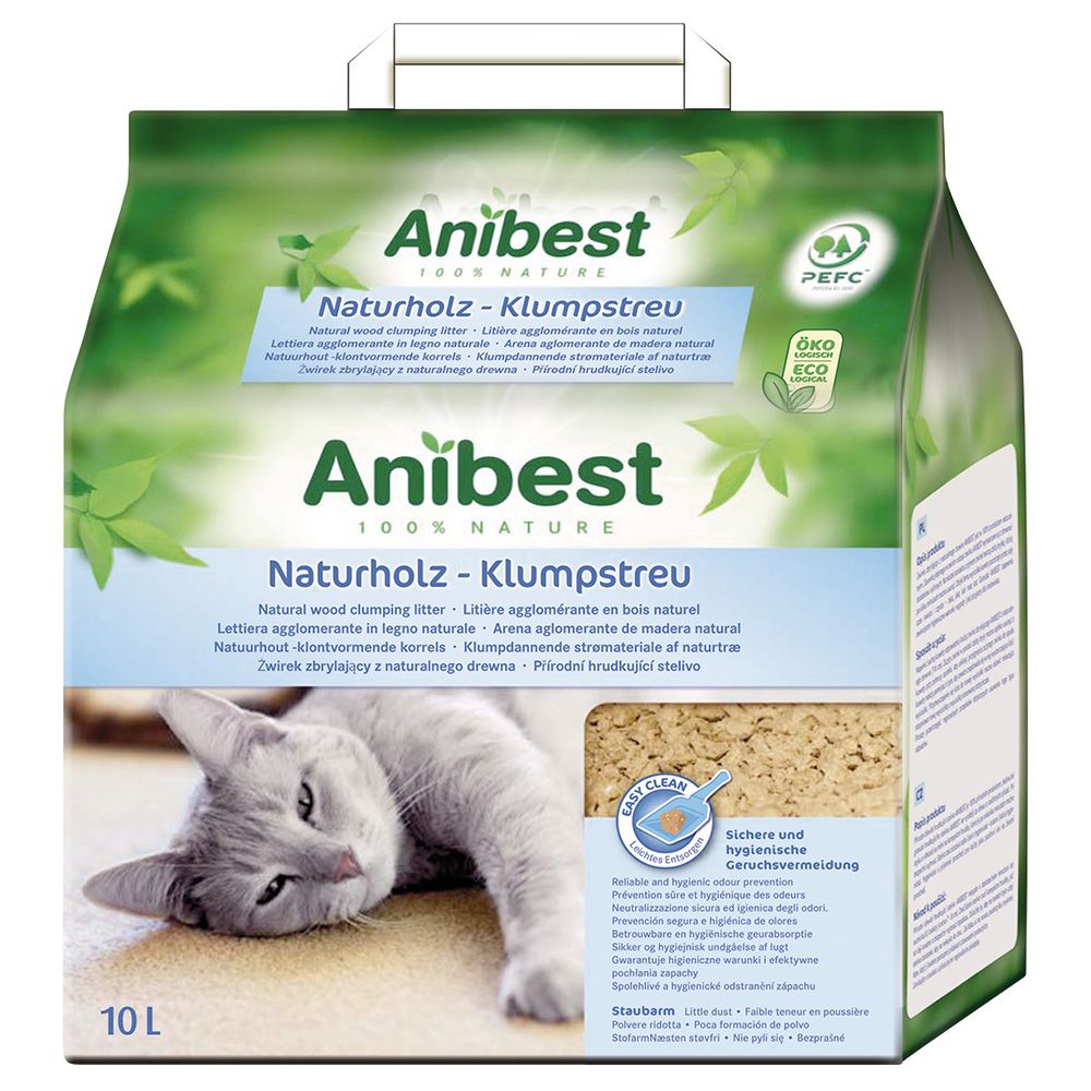 Anibest Natural Wood Cat Litter