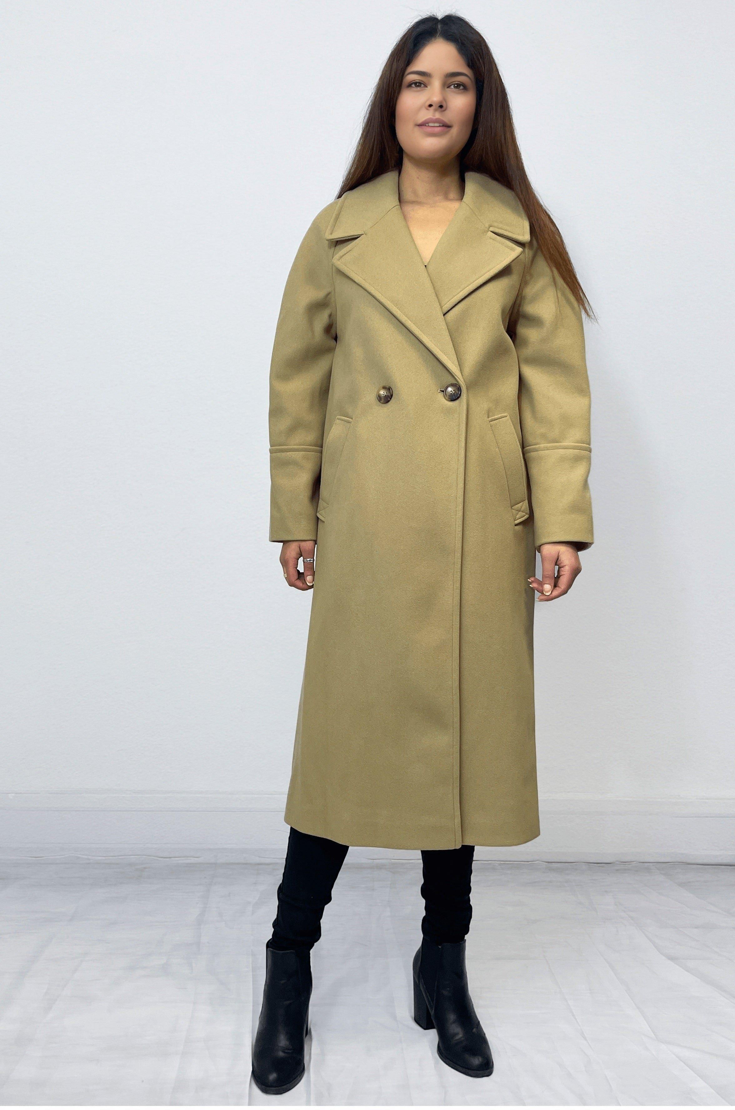 Cutie London Double Breasted Relaxed Fit Coat