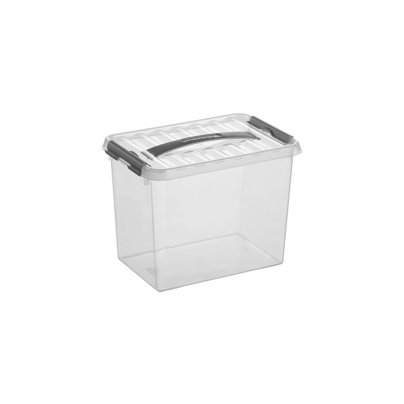 Box de rangement Q-line avec couvercle à clips transparent 9 L SUNWARE