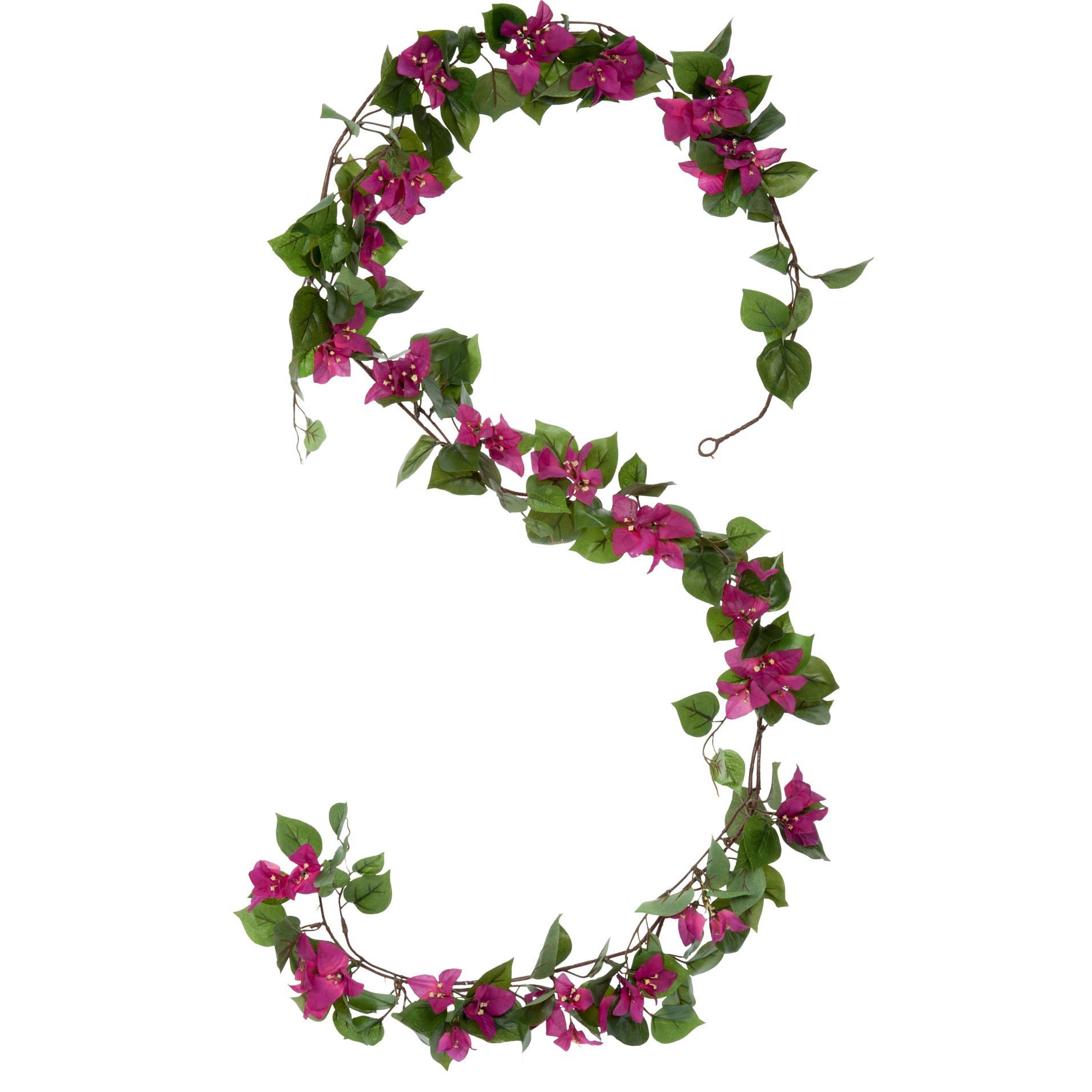 GUIRLANDE - Bougainvilliers guirlande artificielle rose foncé L180