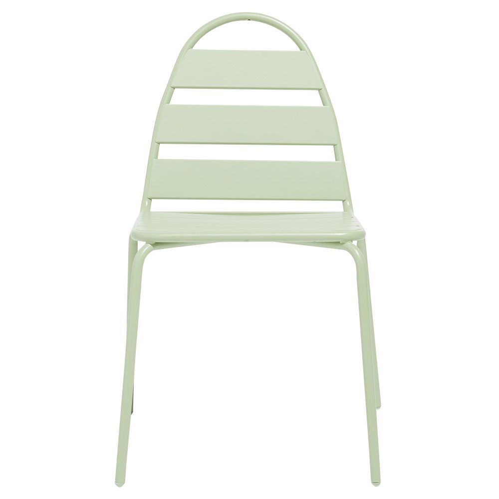 Chaise de jardin Fun métal vert 58x45xH82cm