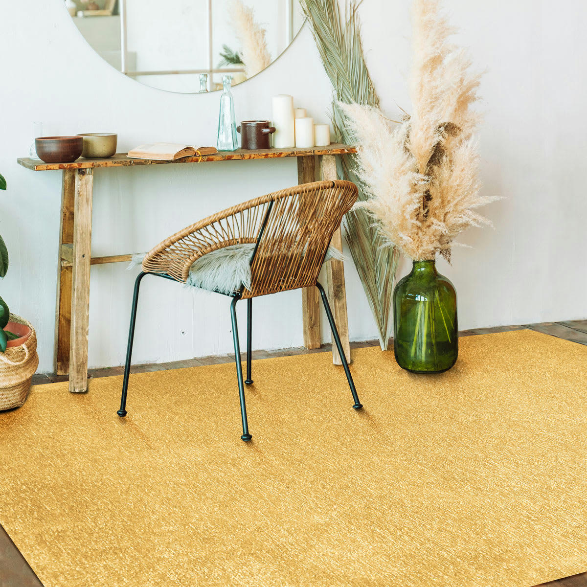 SOLANCE - Tapis lumineux jaune 120x170