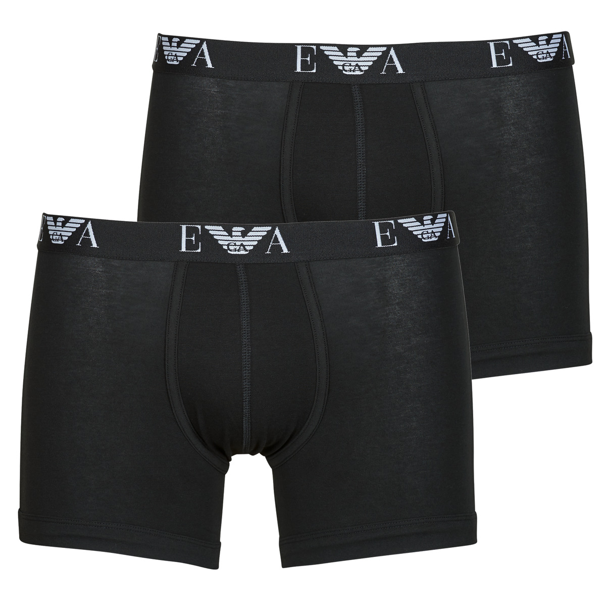 Emporio Armani - MONORGRAM 2 PACK BOXER - Black