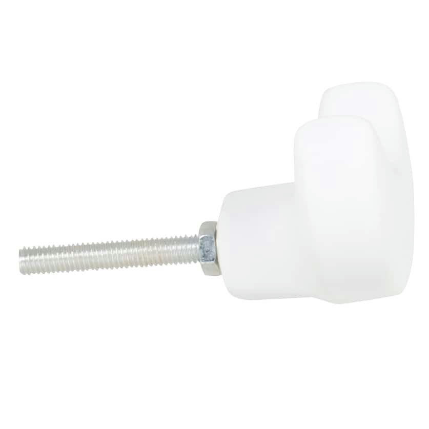 - Bouton de porte en céramique blanche