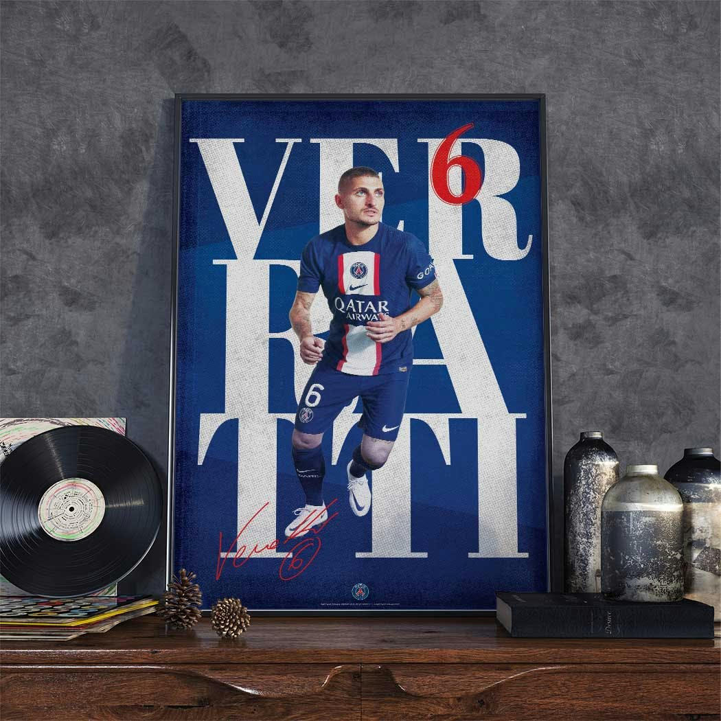 FOOT - Affiche Foot - PSG Street Marco Verratti  40x60cm