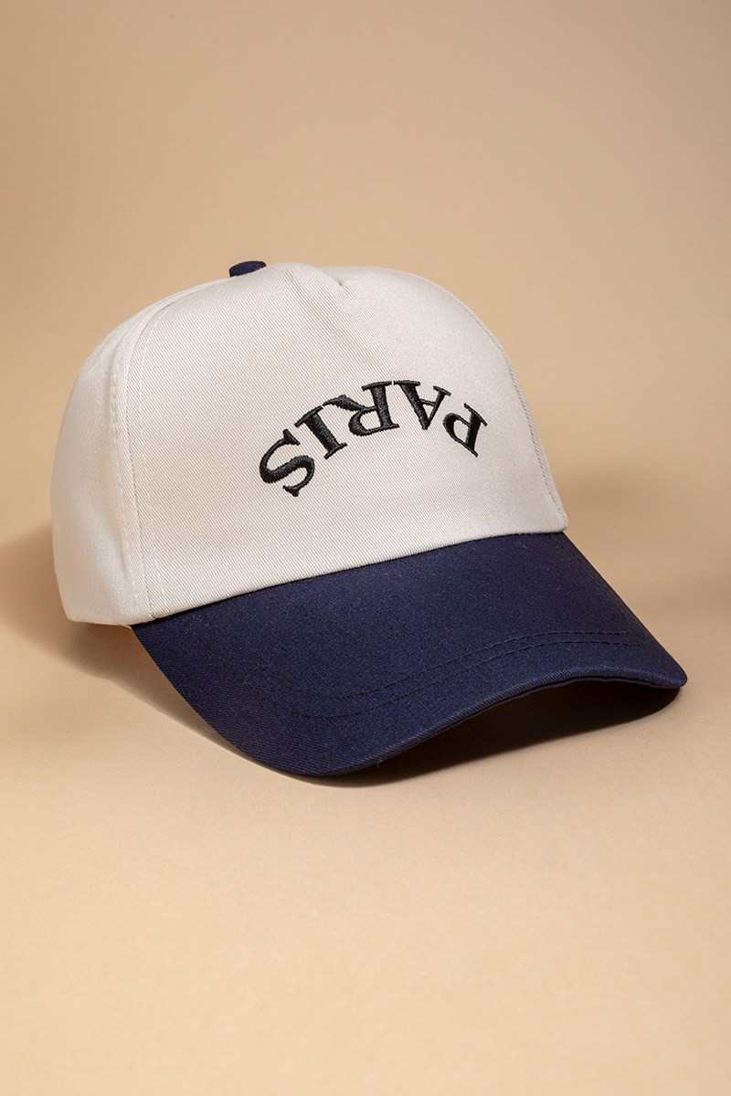 Paris Upside Down Baseball Hat