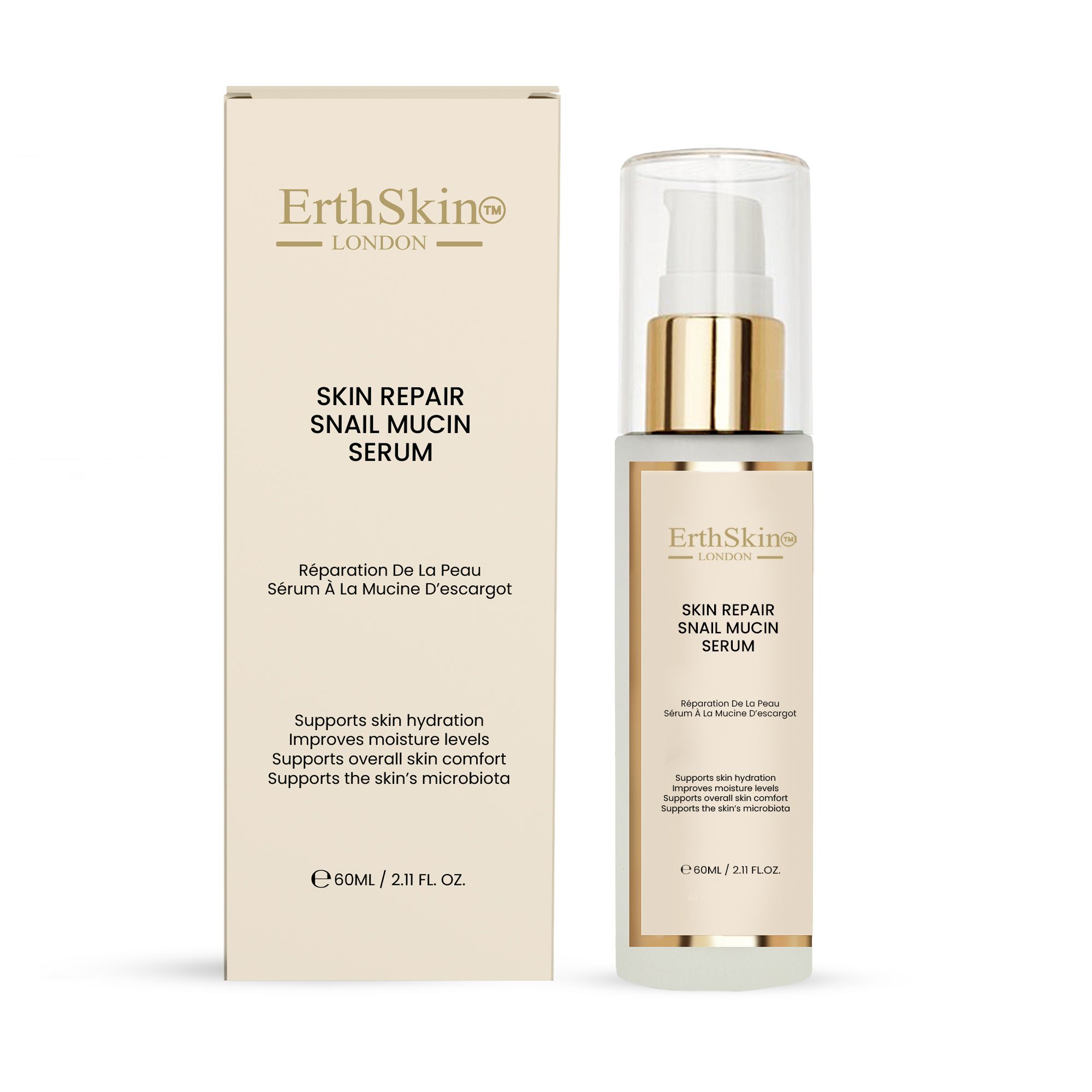Erth Skin London Skin Repair Snail Mucin Serum 60ml