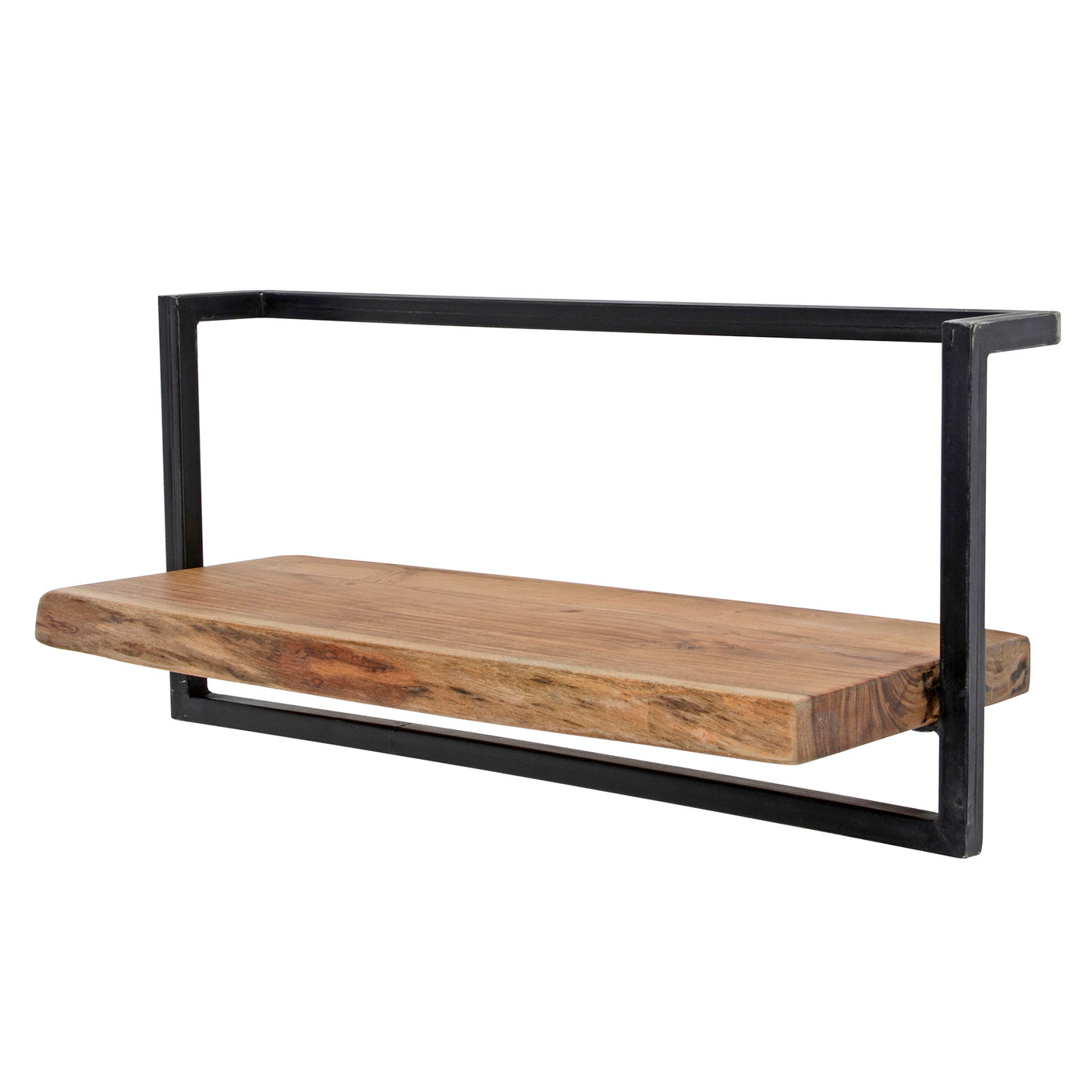 Giga Meubel Wandplank Edge - Naturel Acaciahout - 65x25x30cm