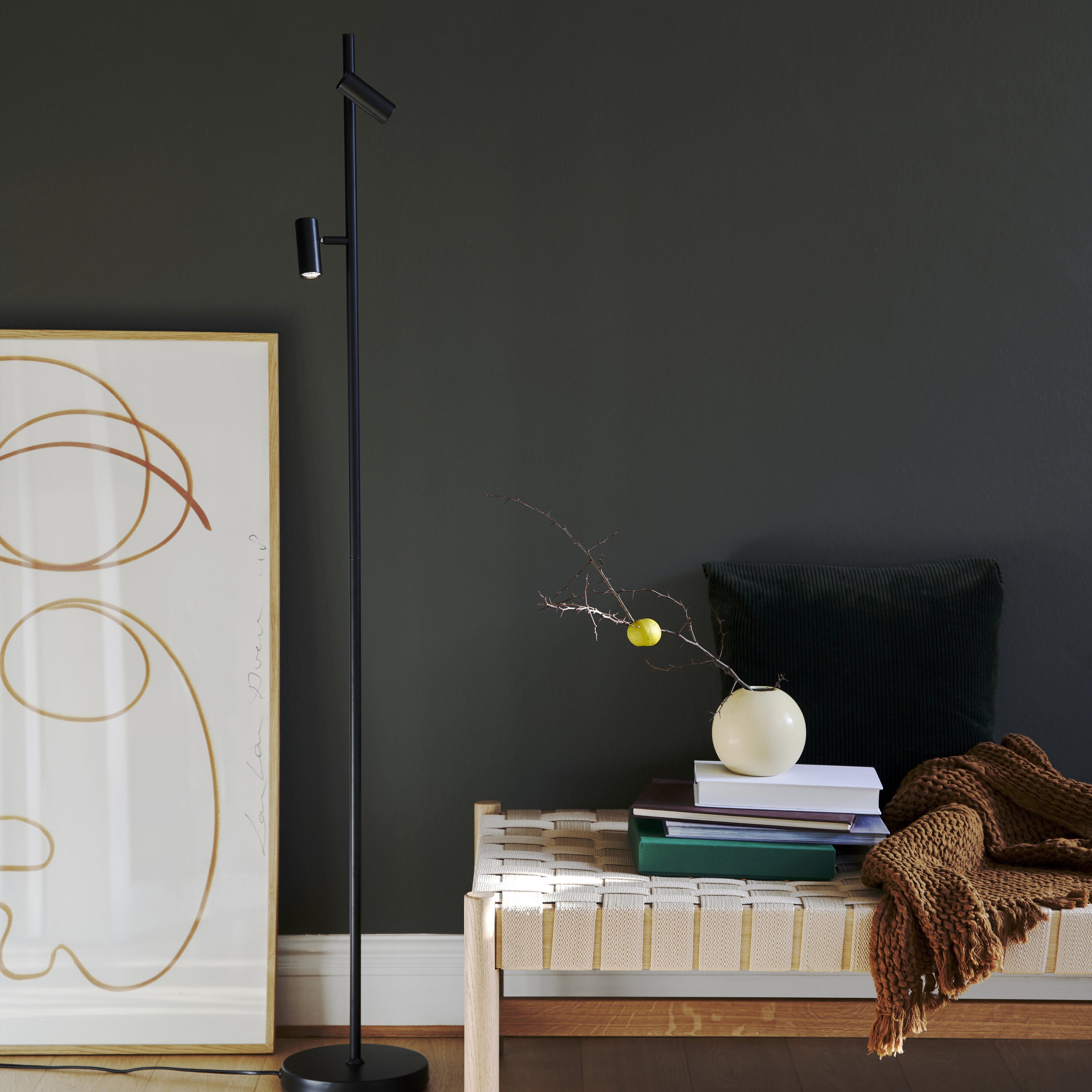 Nordlux Omari Vloerlamp - Zwart