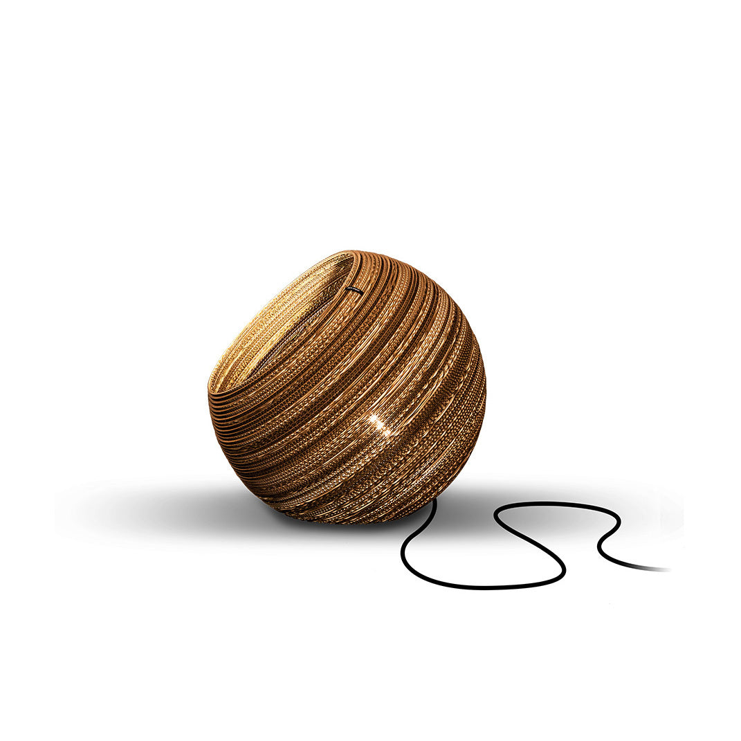 Think Paper tafellamp Globe - 1 lichts - 29 x 27  cm - bruin