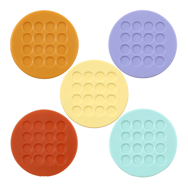 PORTA-COPOS CONJUNTO COM 5 PEÇAS RUBBER