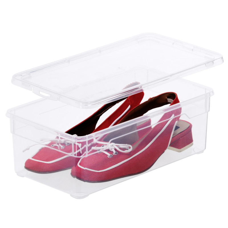 Box de rangement Clear Box pour chaussures transparent 4 pièces