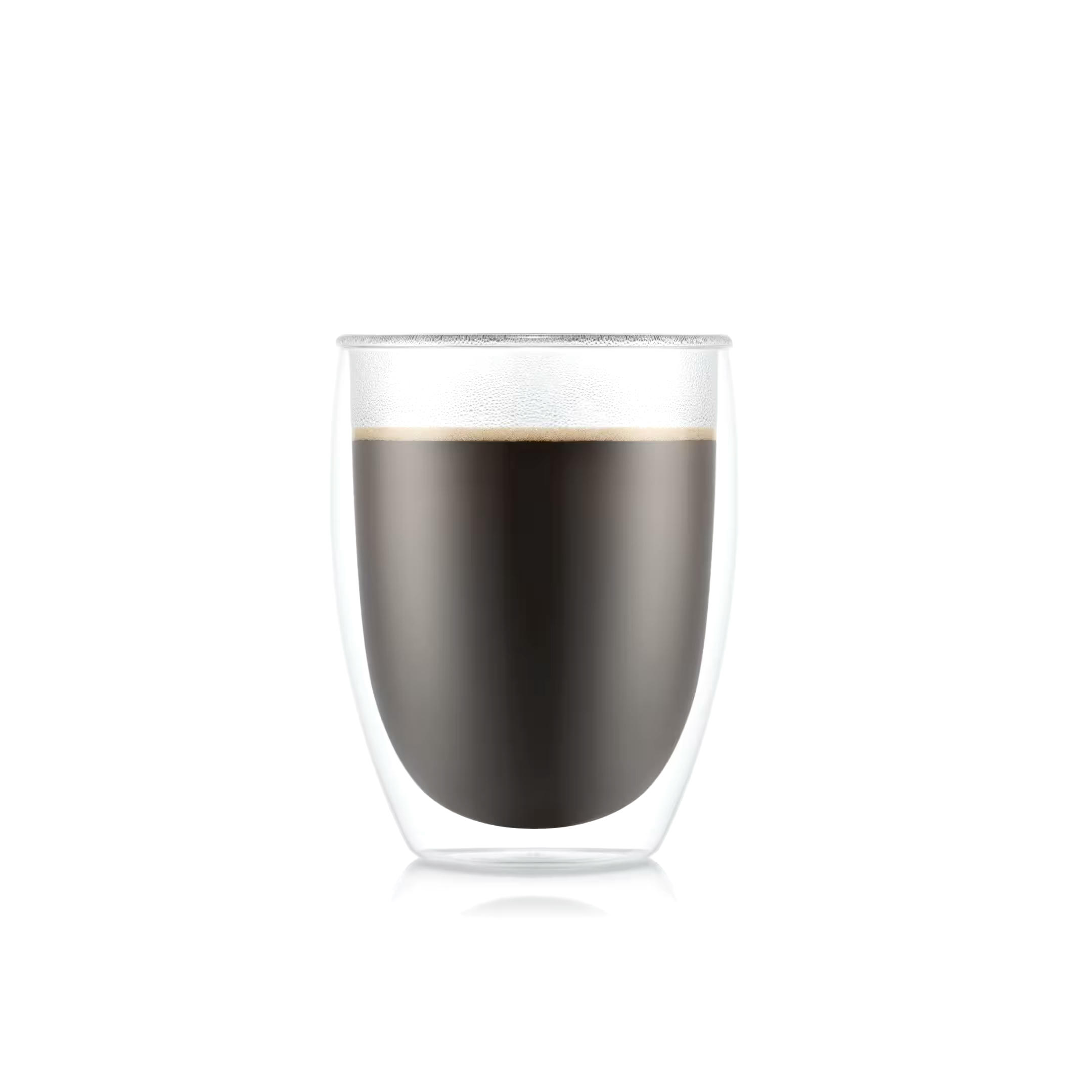 Bodum Double Wall Clear Glass Mugs, 350-ml, 2-pk