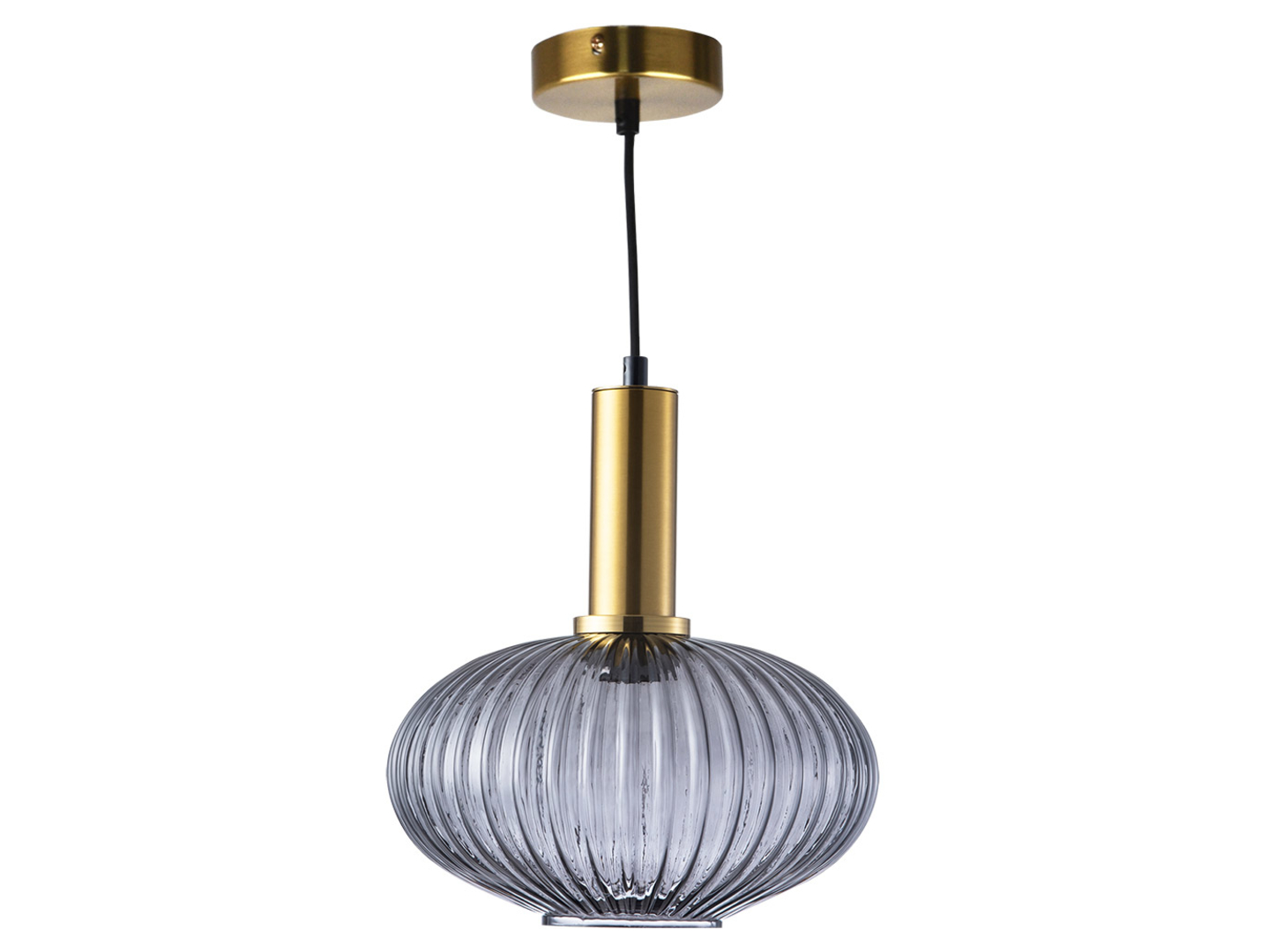 Lampa wisząca Norfolk szklana szara