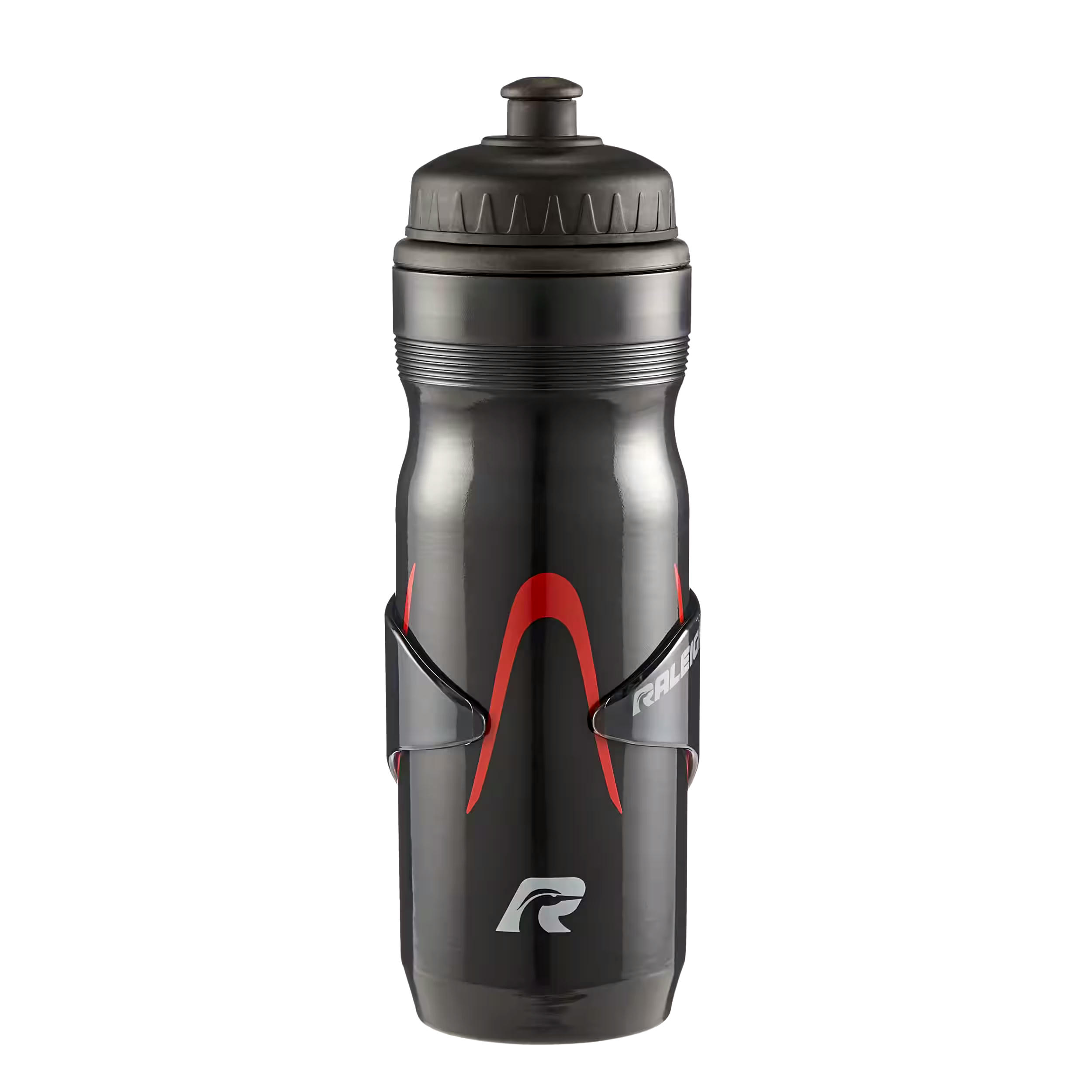 Raleigh High Flow Valve  Bike Water Bottle, Black