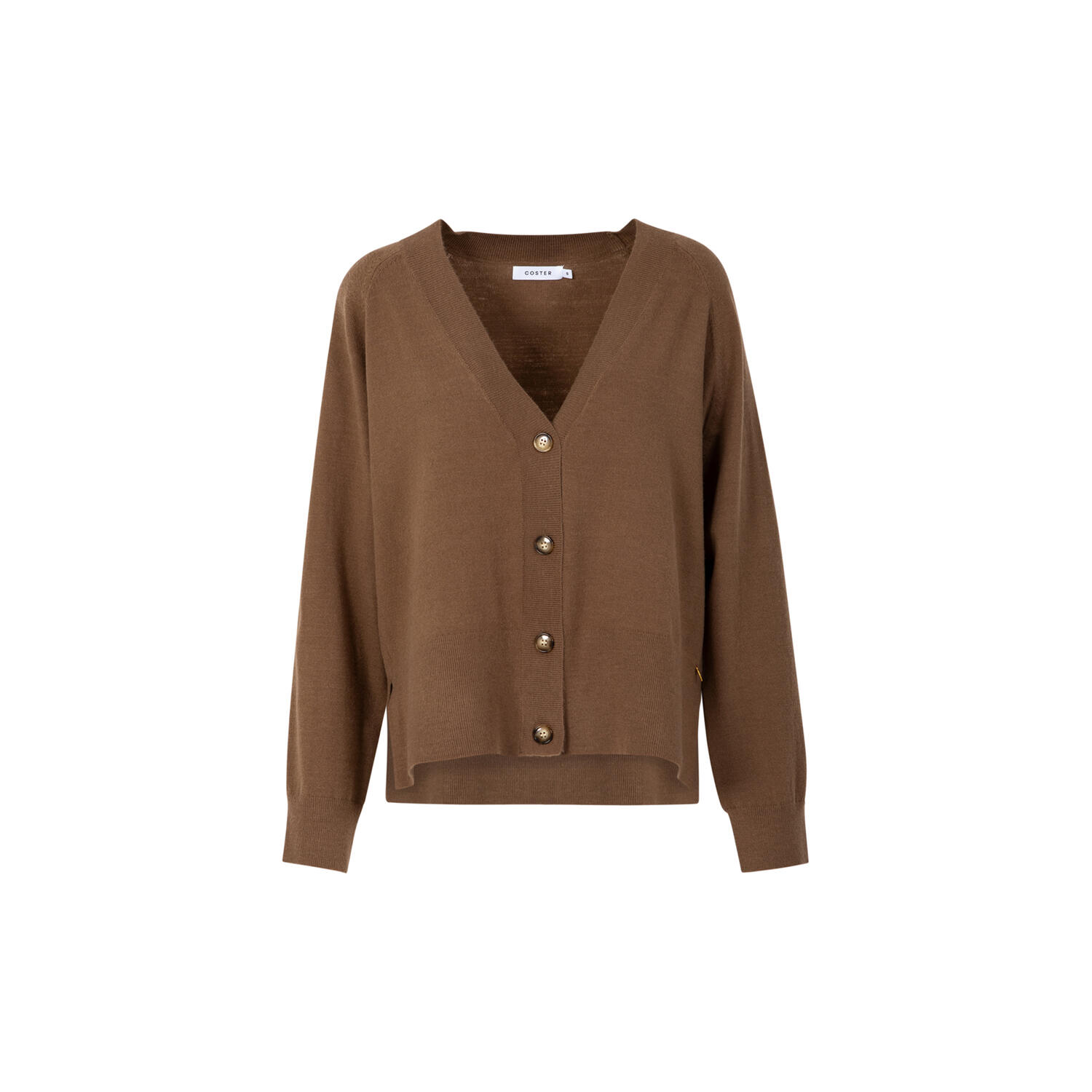 Knit cardigan, mocca mousse