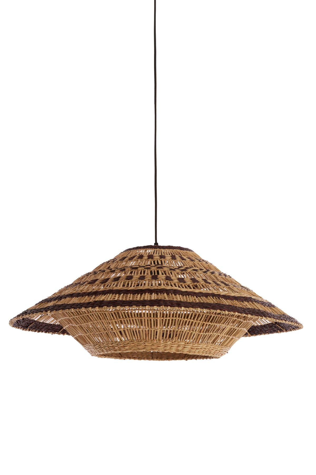 Light & Living hanglamp OWANA - bruin - Ø80x30cm