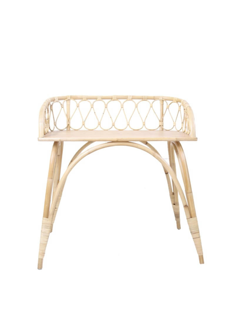 JUNE - Bureau enfant ou console en rotin Naturel