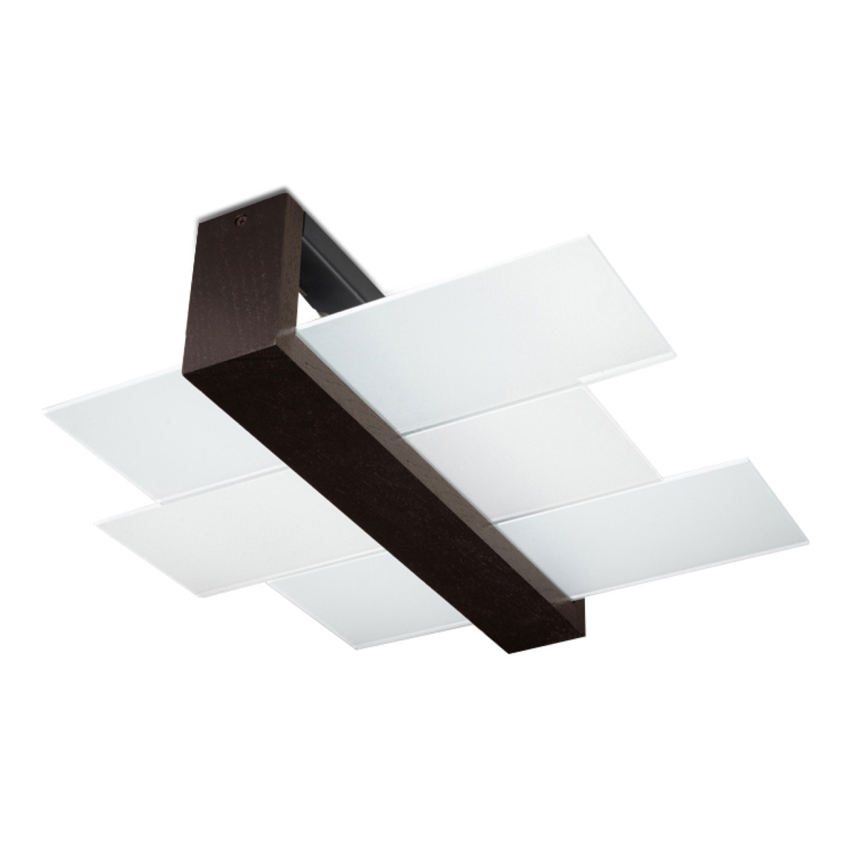 Lampa sufitowa REBIRD wenge-biała 2xE27x60W wym:12x43x43cm IP20 Pure Lume