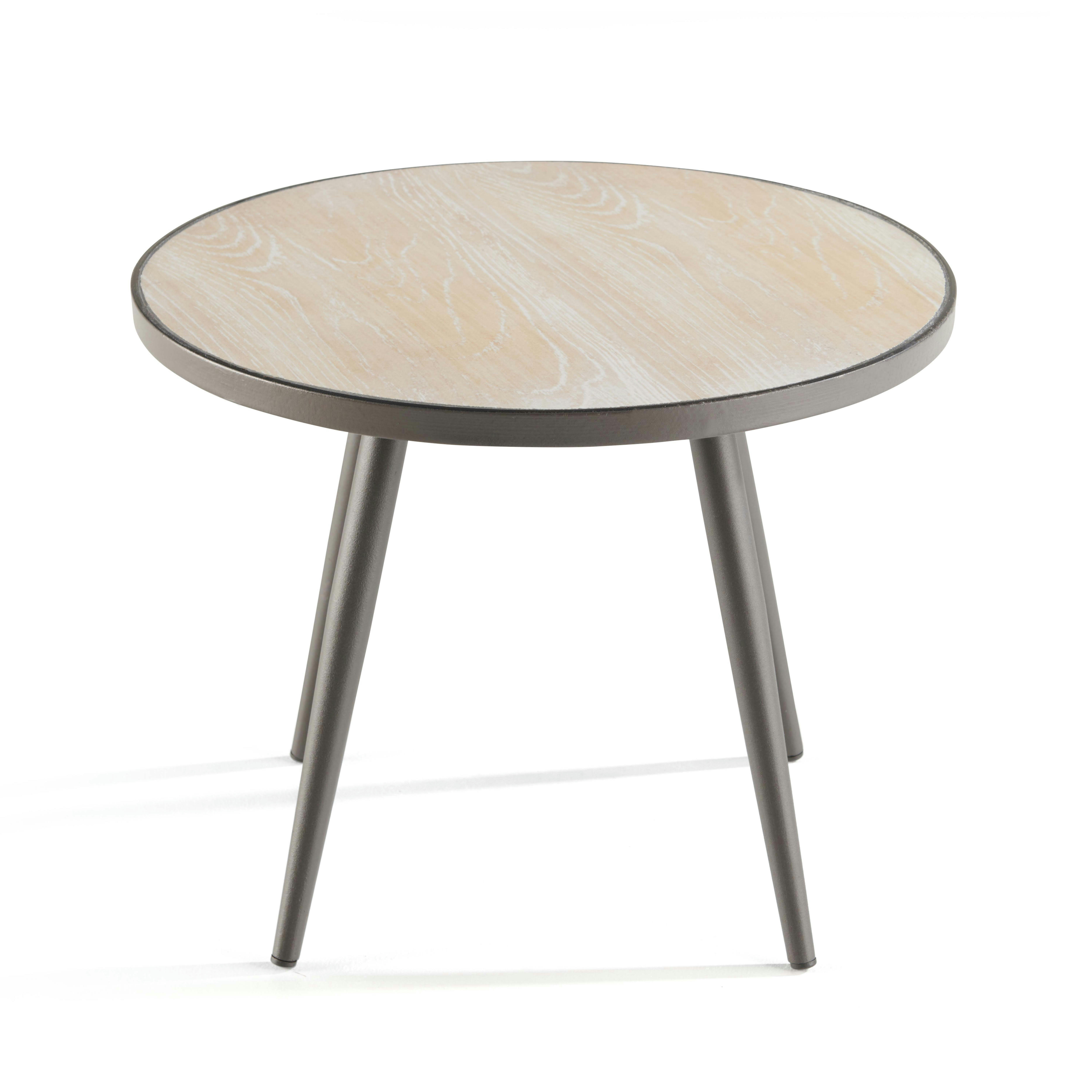 TIVOLI - Table basse de jardin ronde plateau en céramique